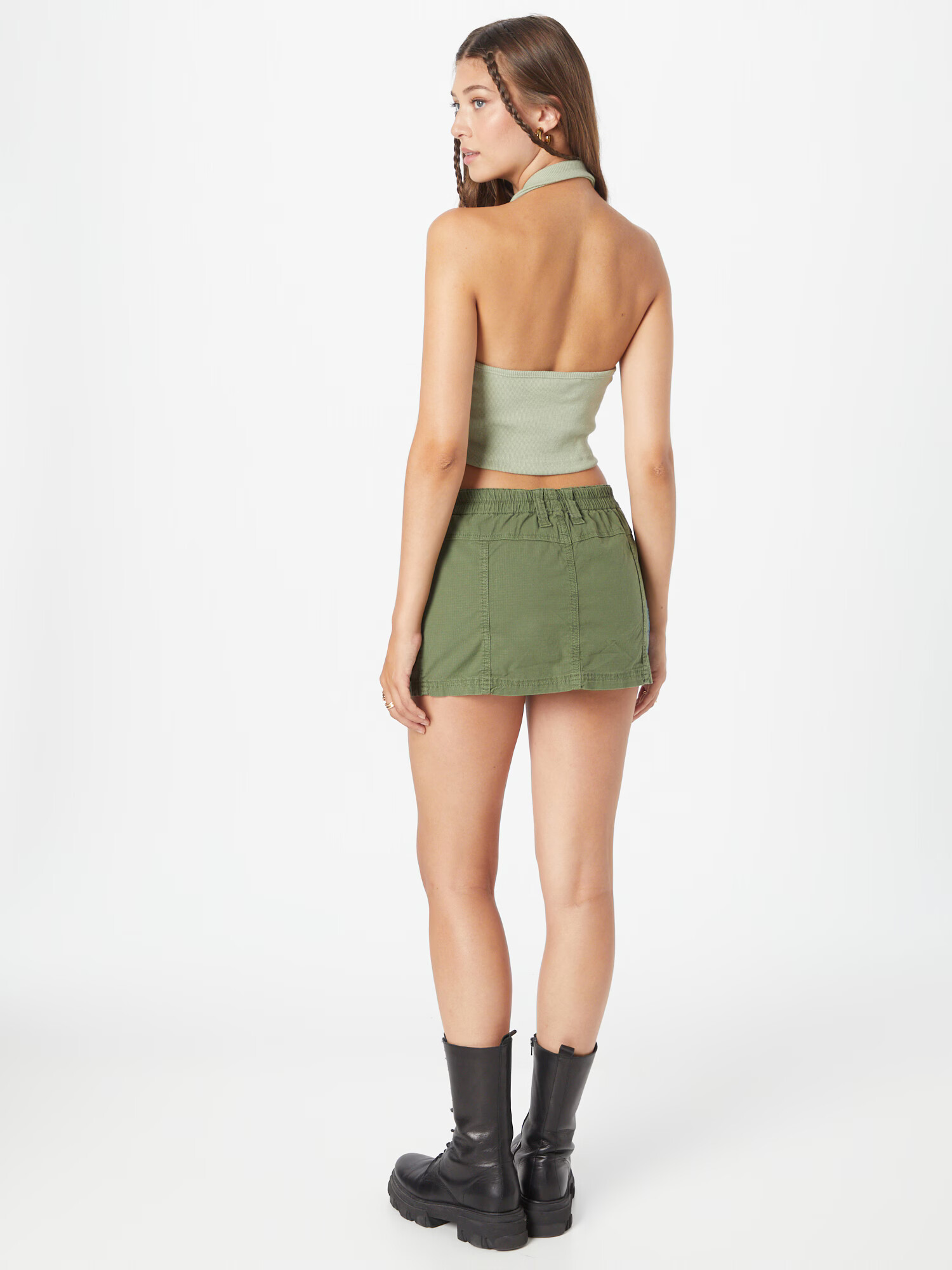 BDG Urban Outfitters Fustă albastru noapte / albastru deschis / oliv - Pled.ro