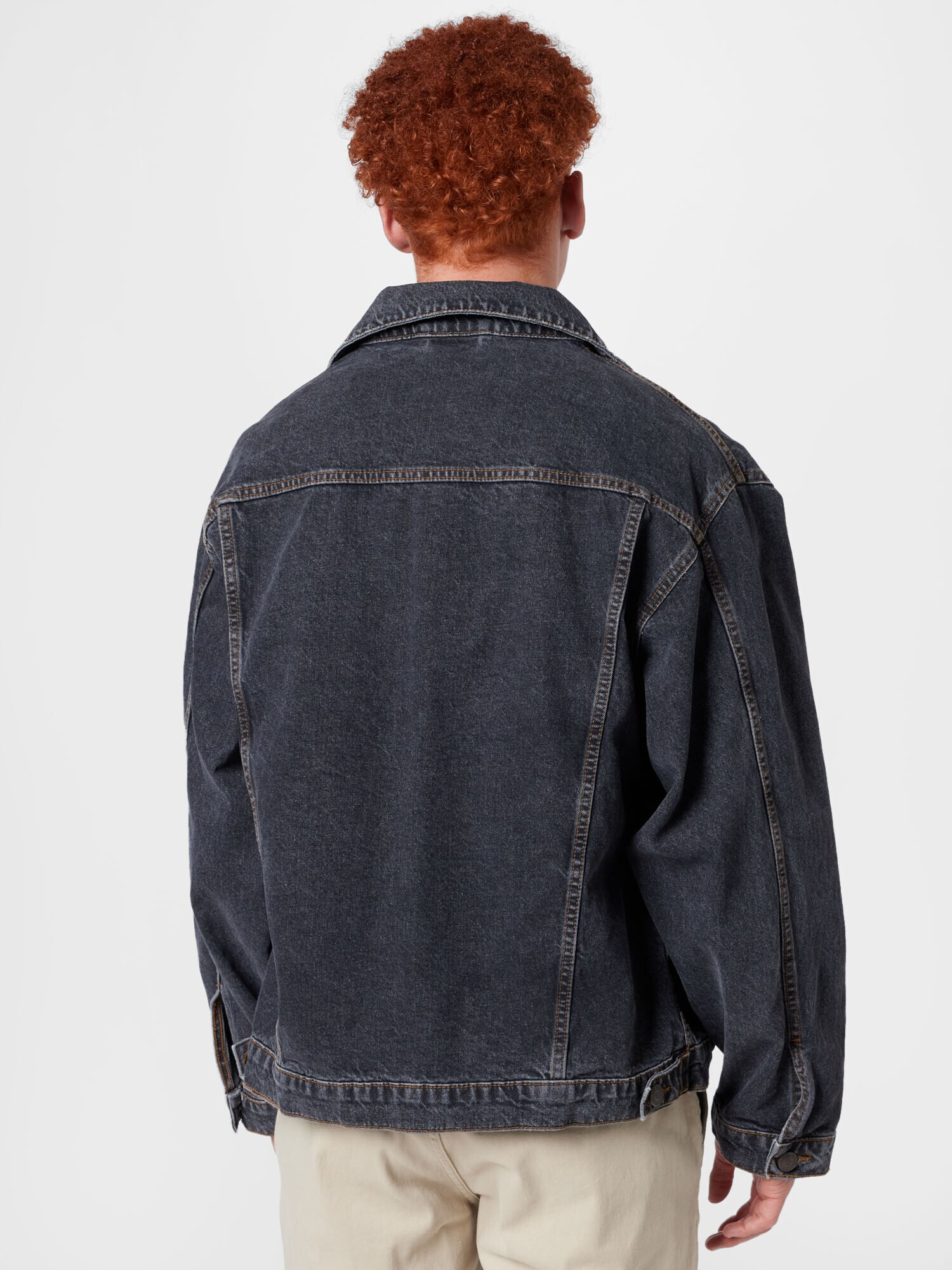 BDG Urban Outfitters Geacă de primăvară-toamnă negru denim - Pled.ro