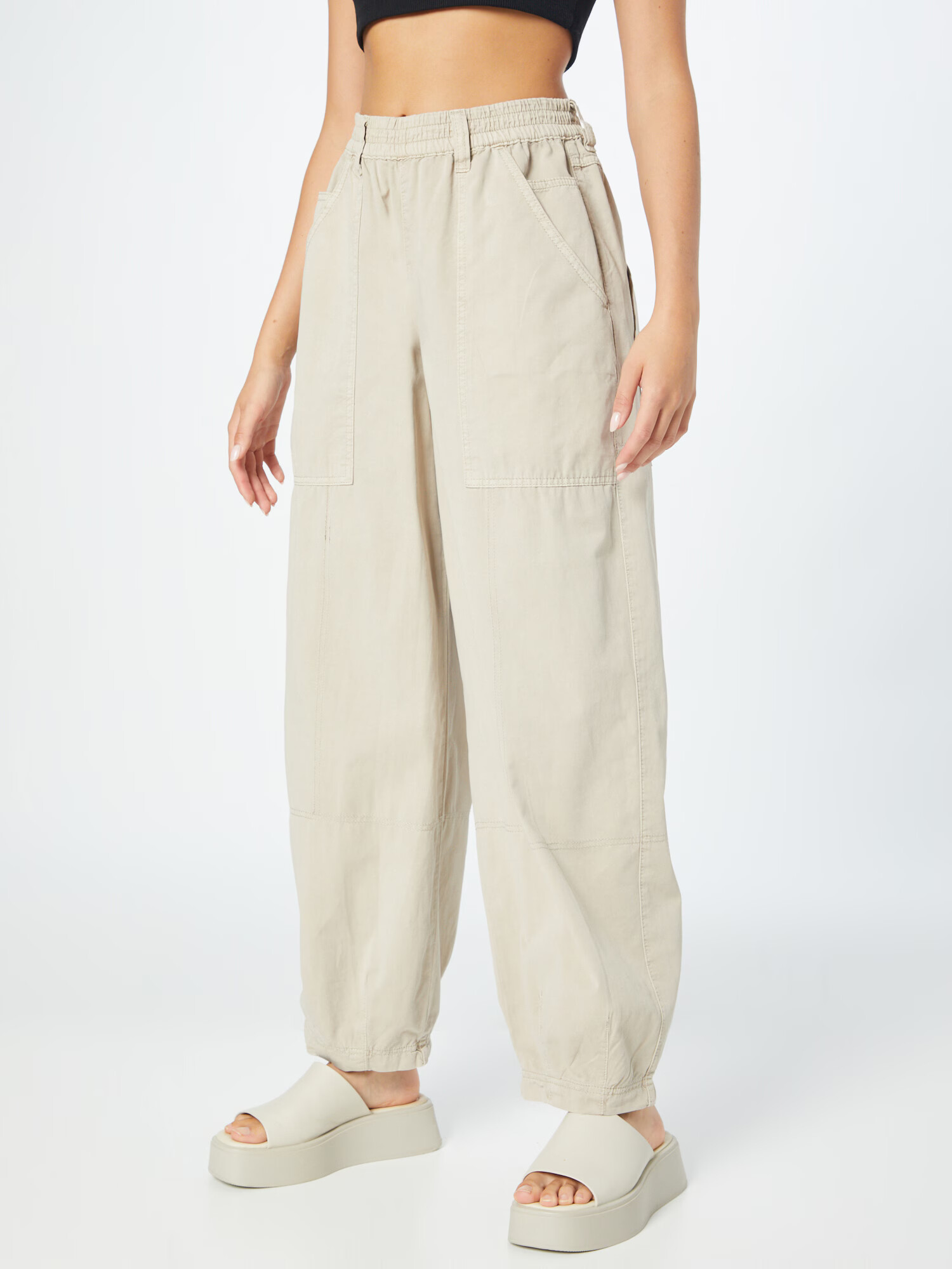 BDG Urban Outfitters Pantaloni cu buzunare 'BAGGY' gri - Pled.ro