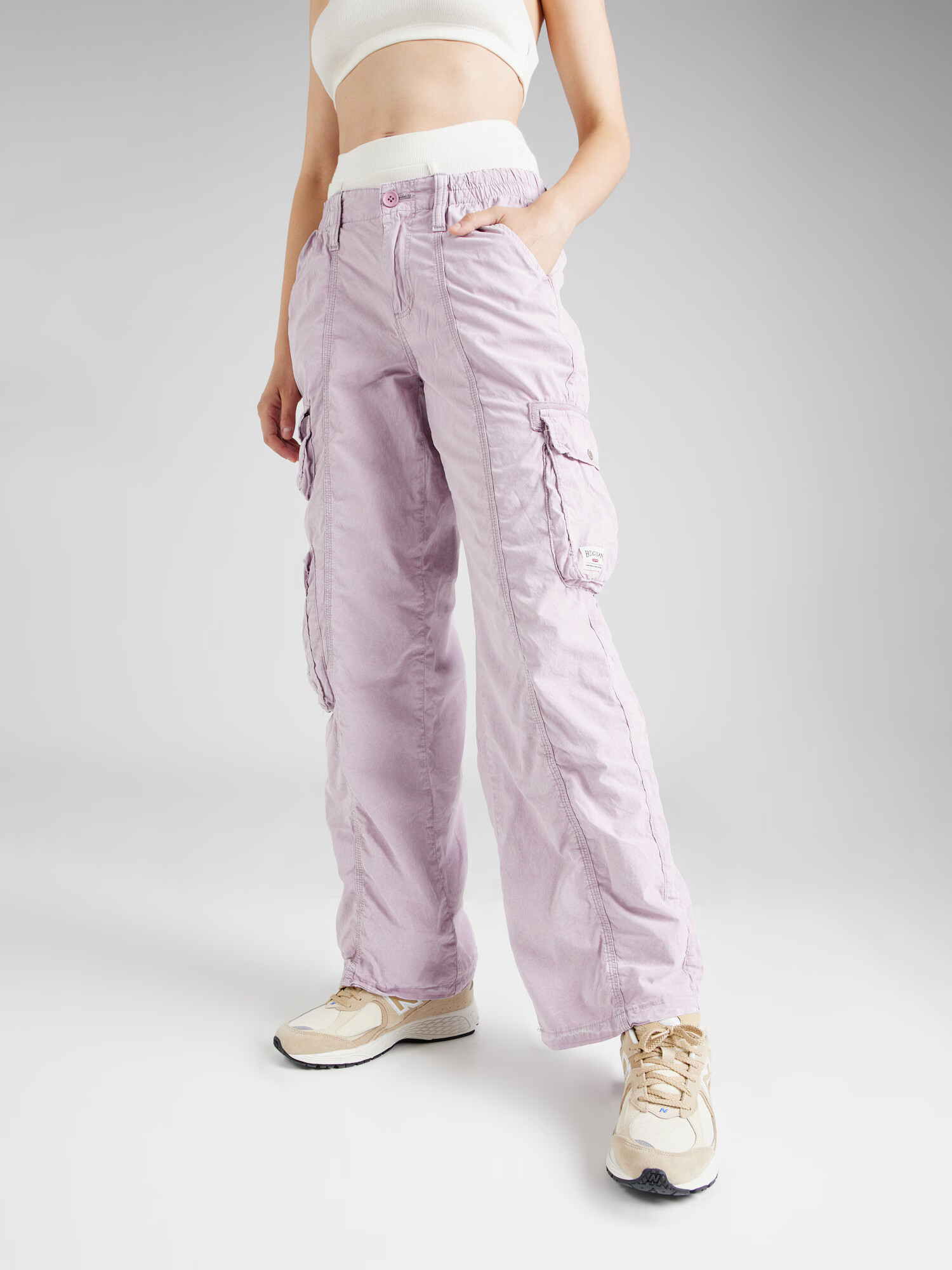 BDG Urban Outfitters Pantaloni cu buzunare mov liliachiu - Pled.ro