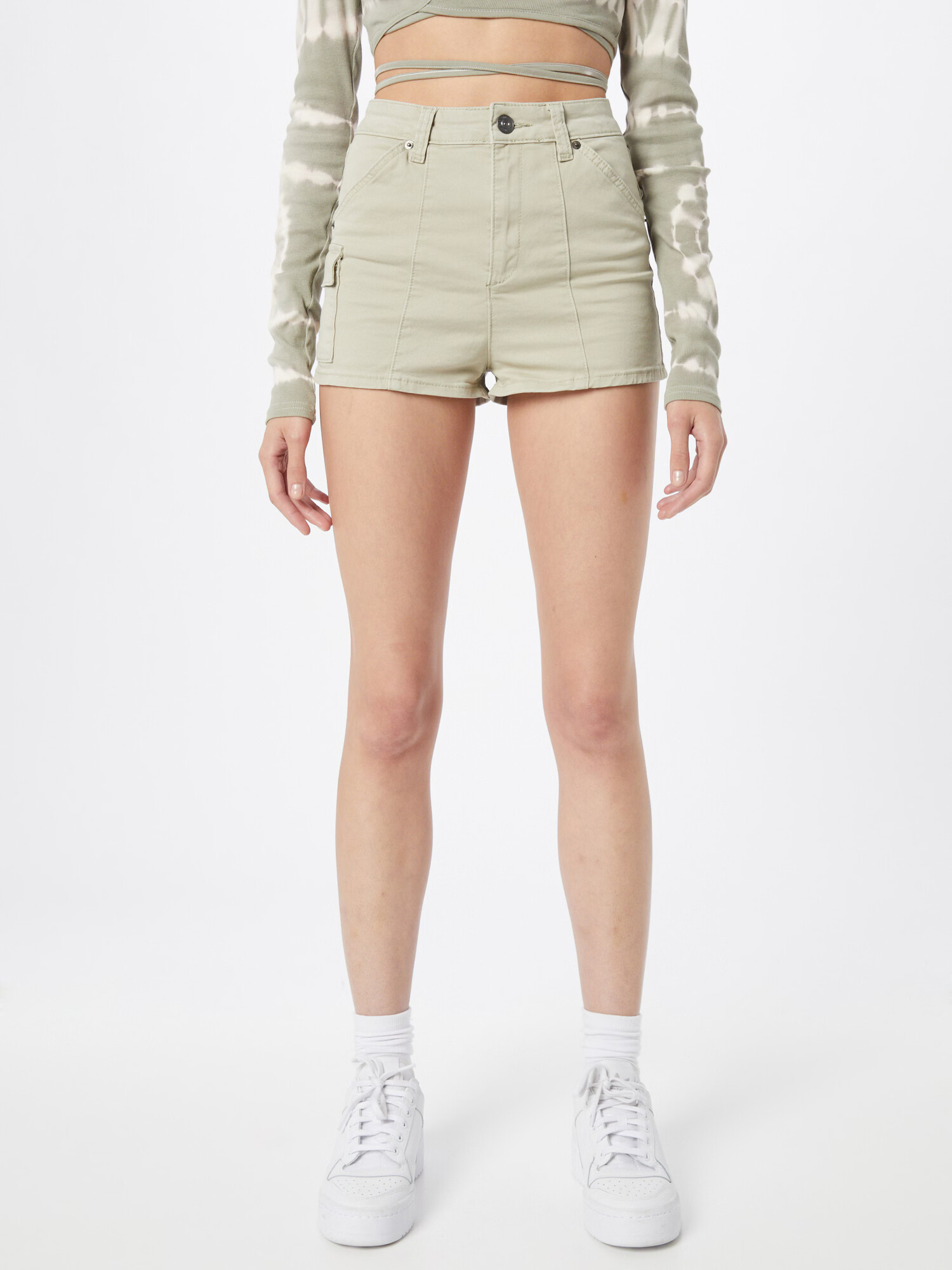 BDG Urban Outfitters Pantaloni cu buzunare verde pastel - Pled.ro