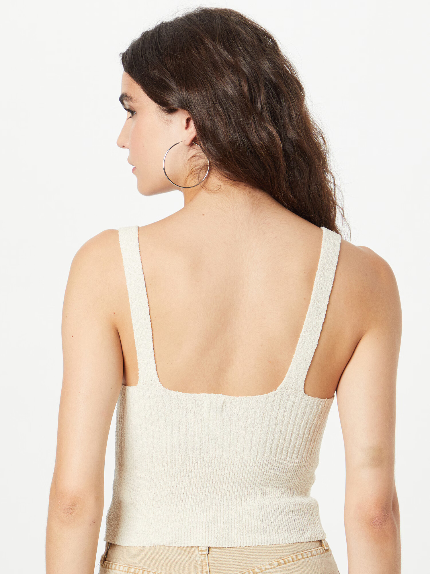 BDG Urban Outfitters Top brodat crem - Pled.ro