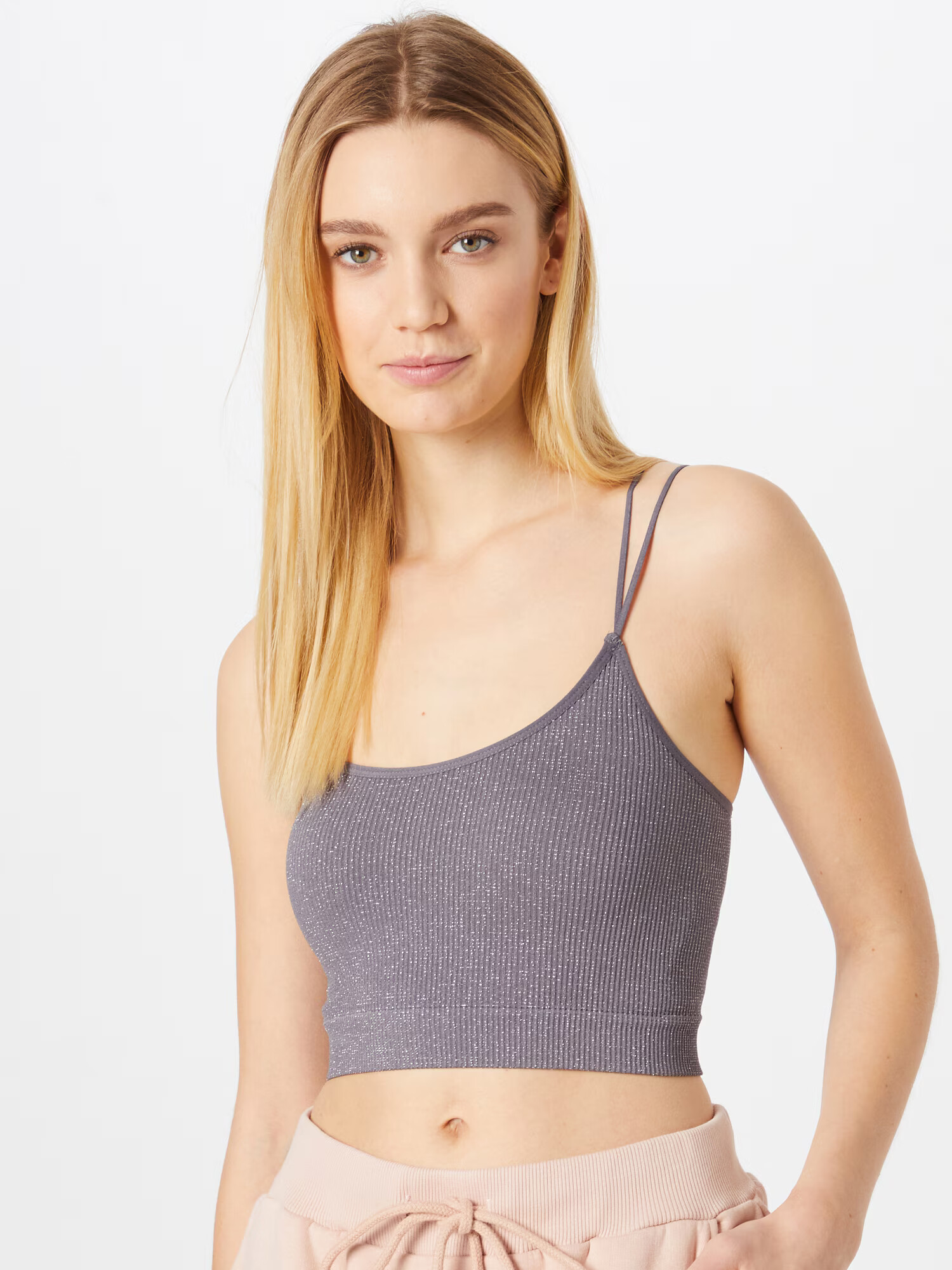 BDG Urban Outfitters Top 'CINDY' gri - Pled.ro