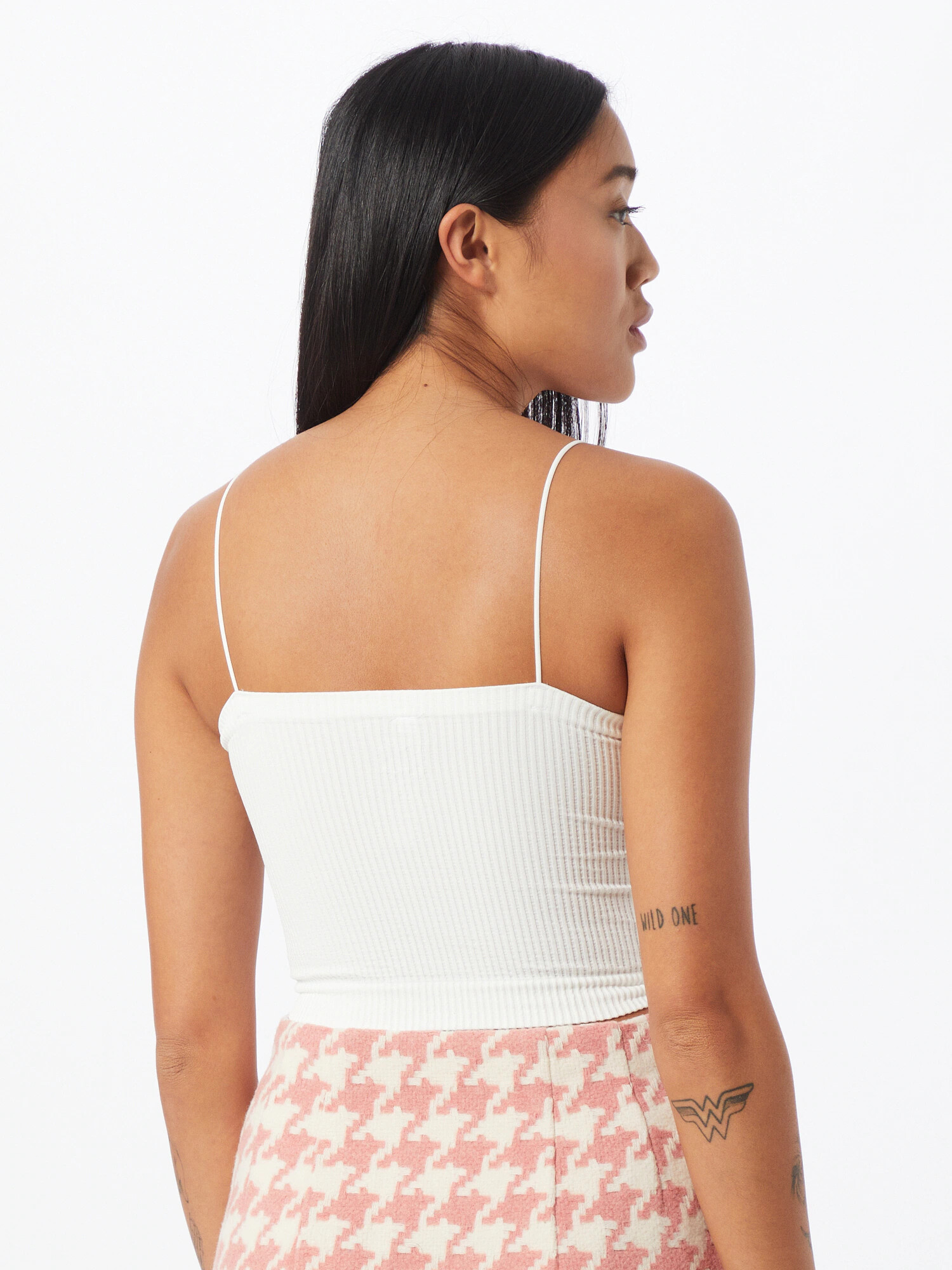 BDG Urban Outfitters Top 'HARRIET' alb - Pled.ro