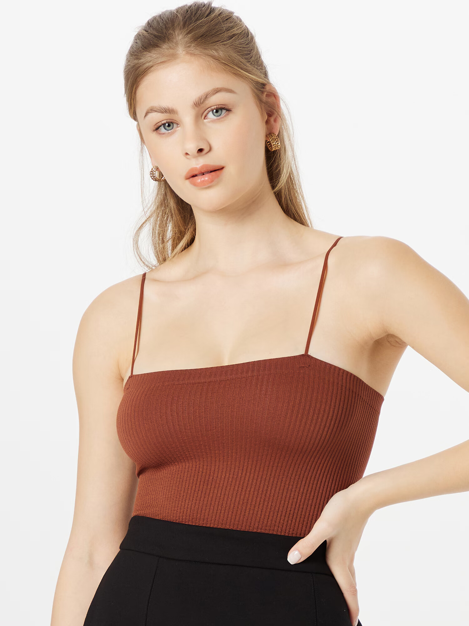 BDG Urban Outfitters Top 'HARRIET' maro ruginiu - Pled.ro