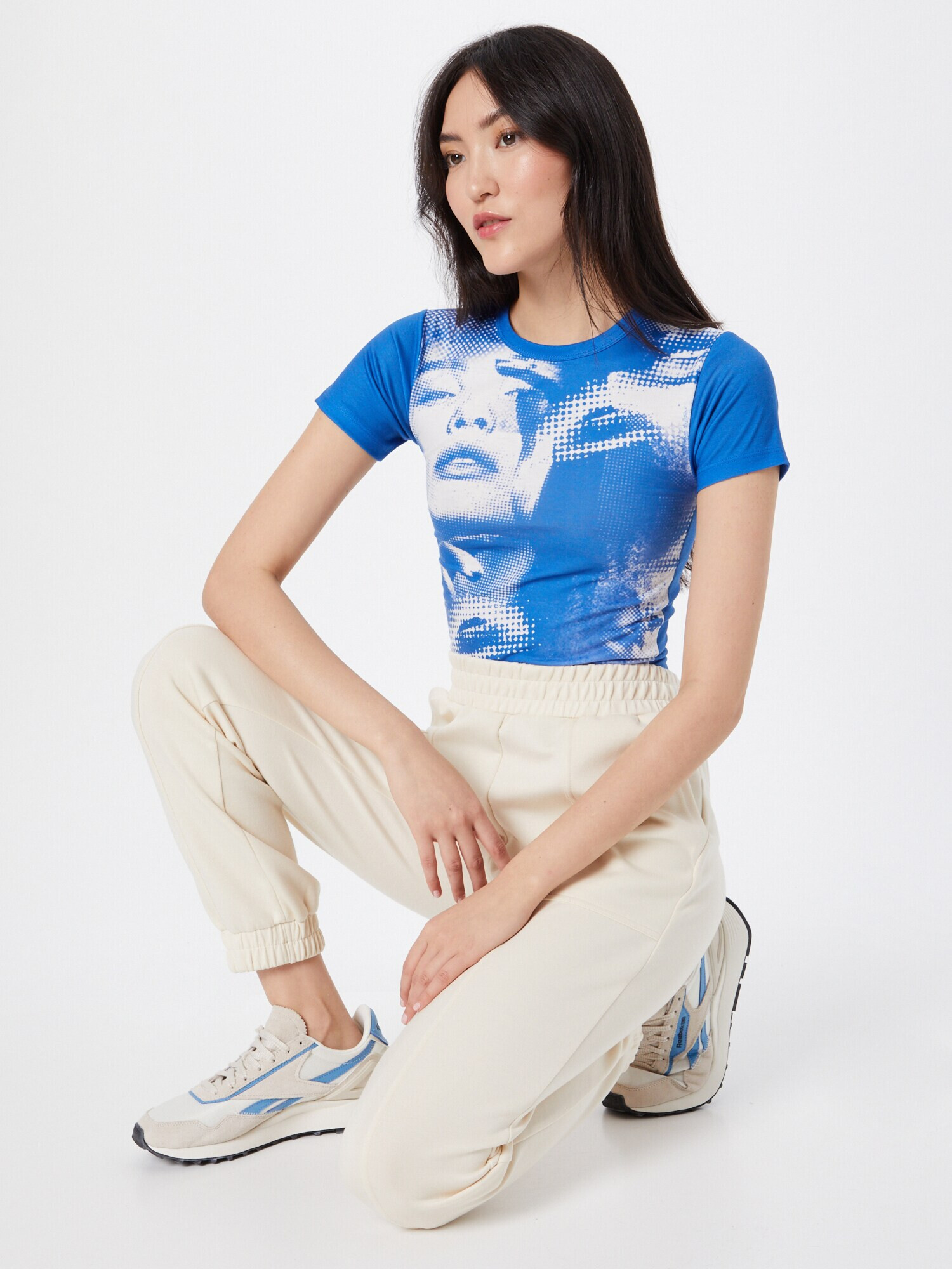 BDG Urban Outfitters Tricou albastru / alb - Pled.ro