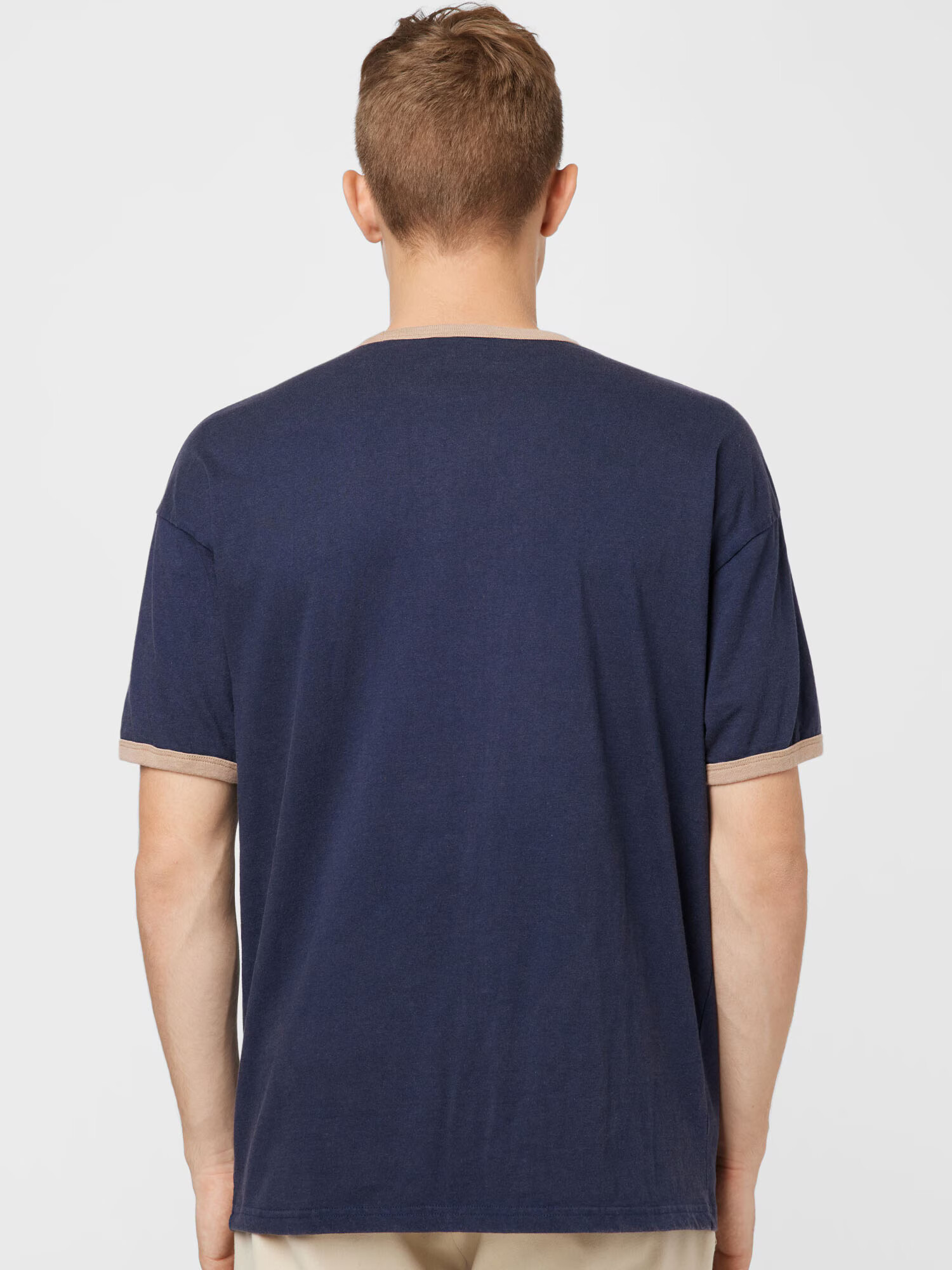 BDG Urban Outfitters Tricou bej / bleumarin - Pled.ro