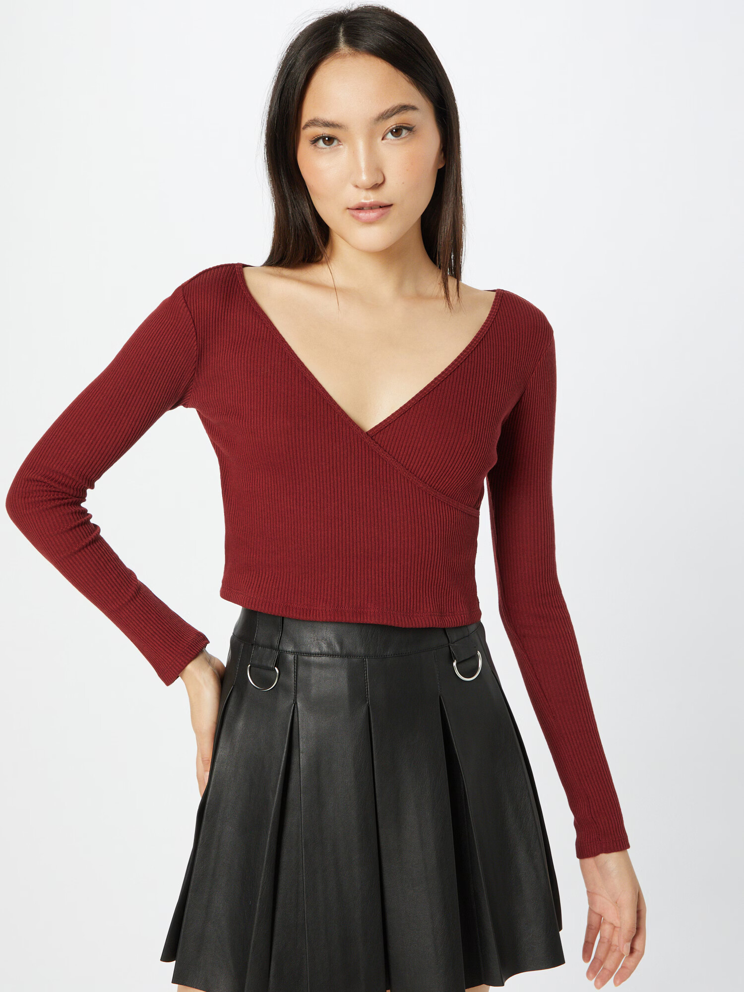 BDG Urban Outfitters Tricou roșu burgundy - Pled.ro