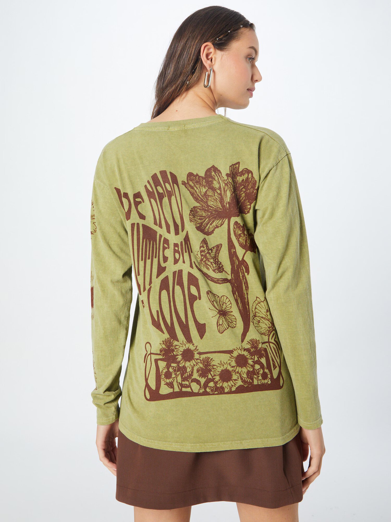 BDG Urban Outfitters Tricou verde deschis / sângeriu - Pled.ro