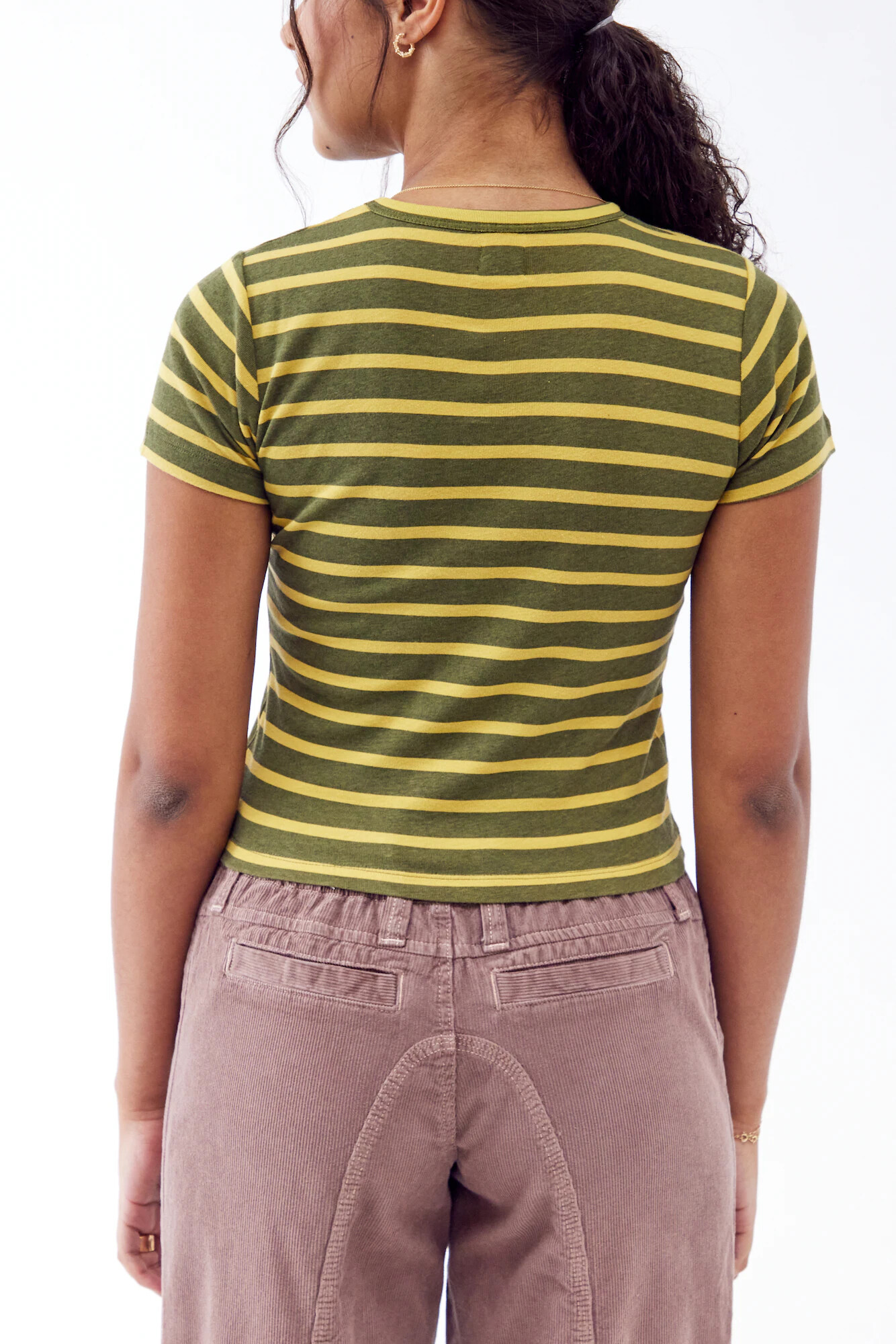 BDG Urban Outfitters Tricou verde / lila / alb - Pled.ro