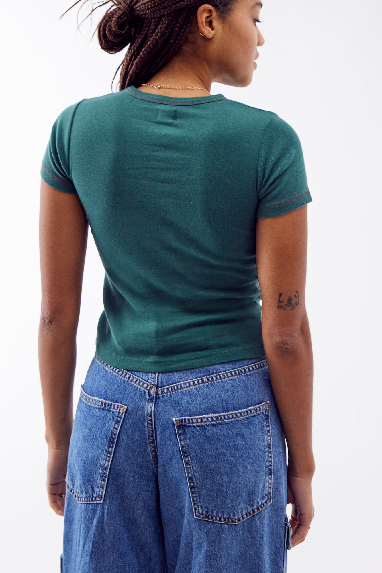 BDG Urban Outfitters Tricou verde / roșu ruginiu - Pled.ro