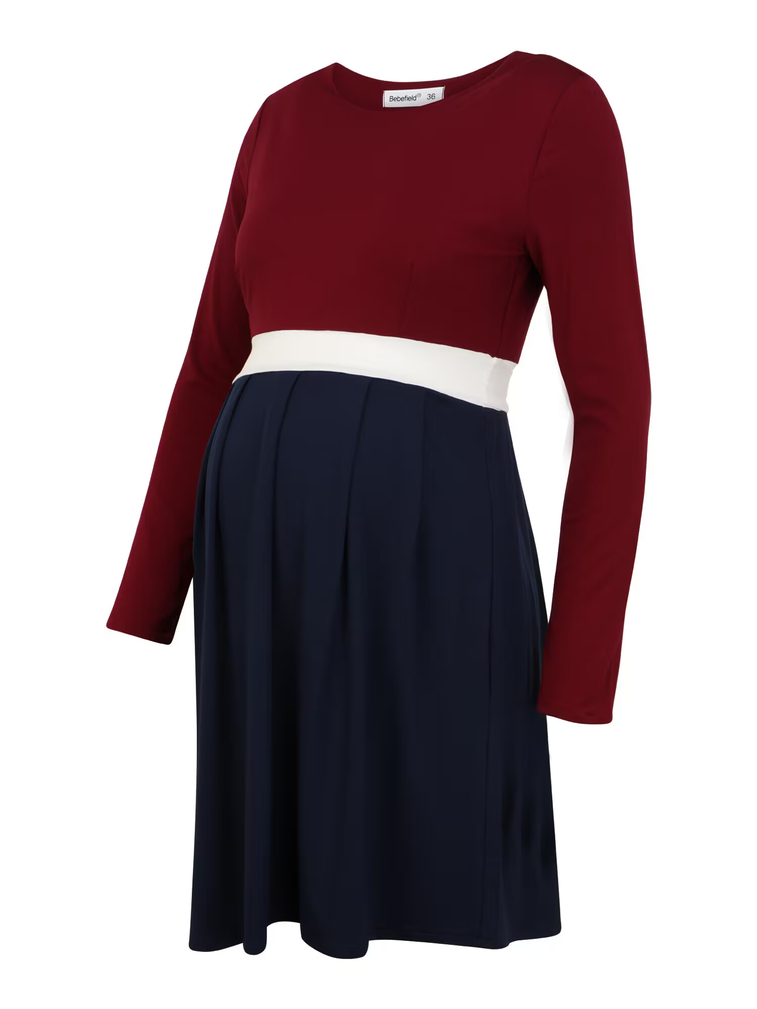 Bebefield Rochie 'Greta' bleumarin / roșu burgundy / alb - Pled.ro