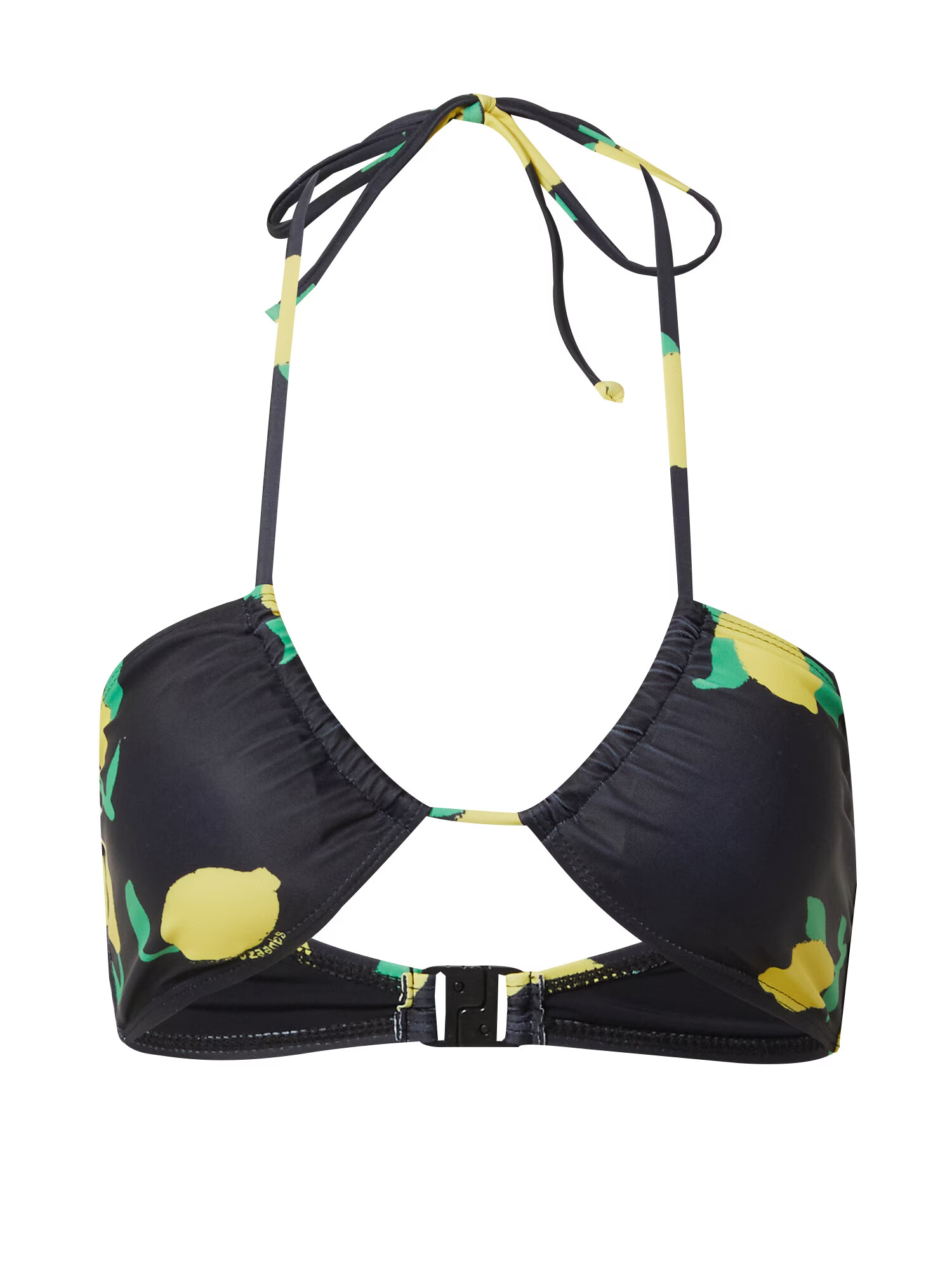 BeckSöndergaard Sutien costum de baie galben / verde / negru - Pled.ro