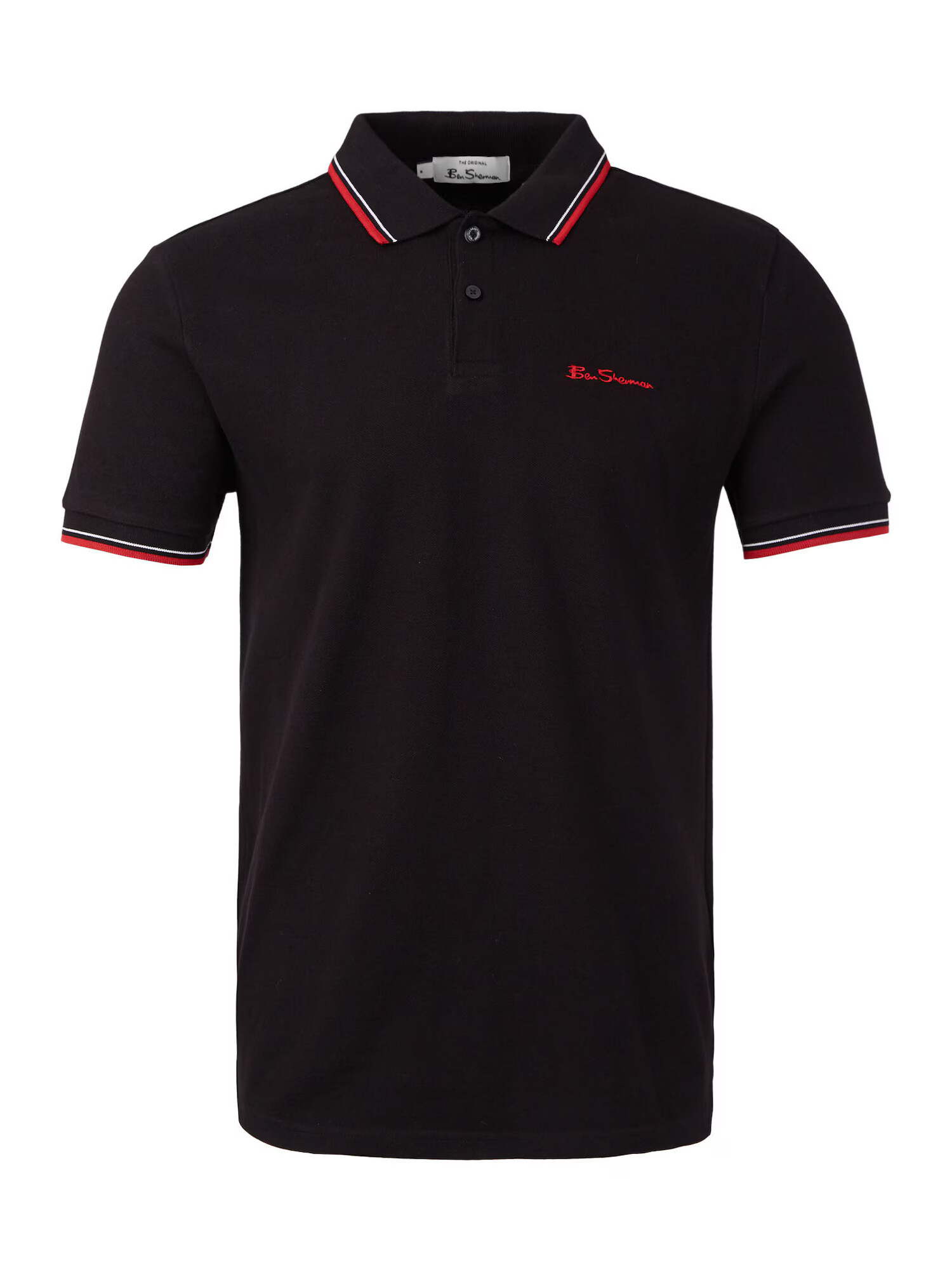 Ben Sherman Tricou roșu deschis / negru / alb - Pled.ro