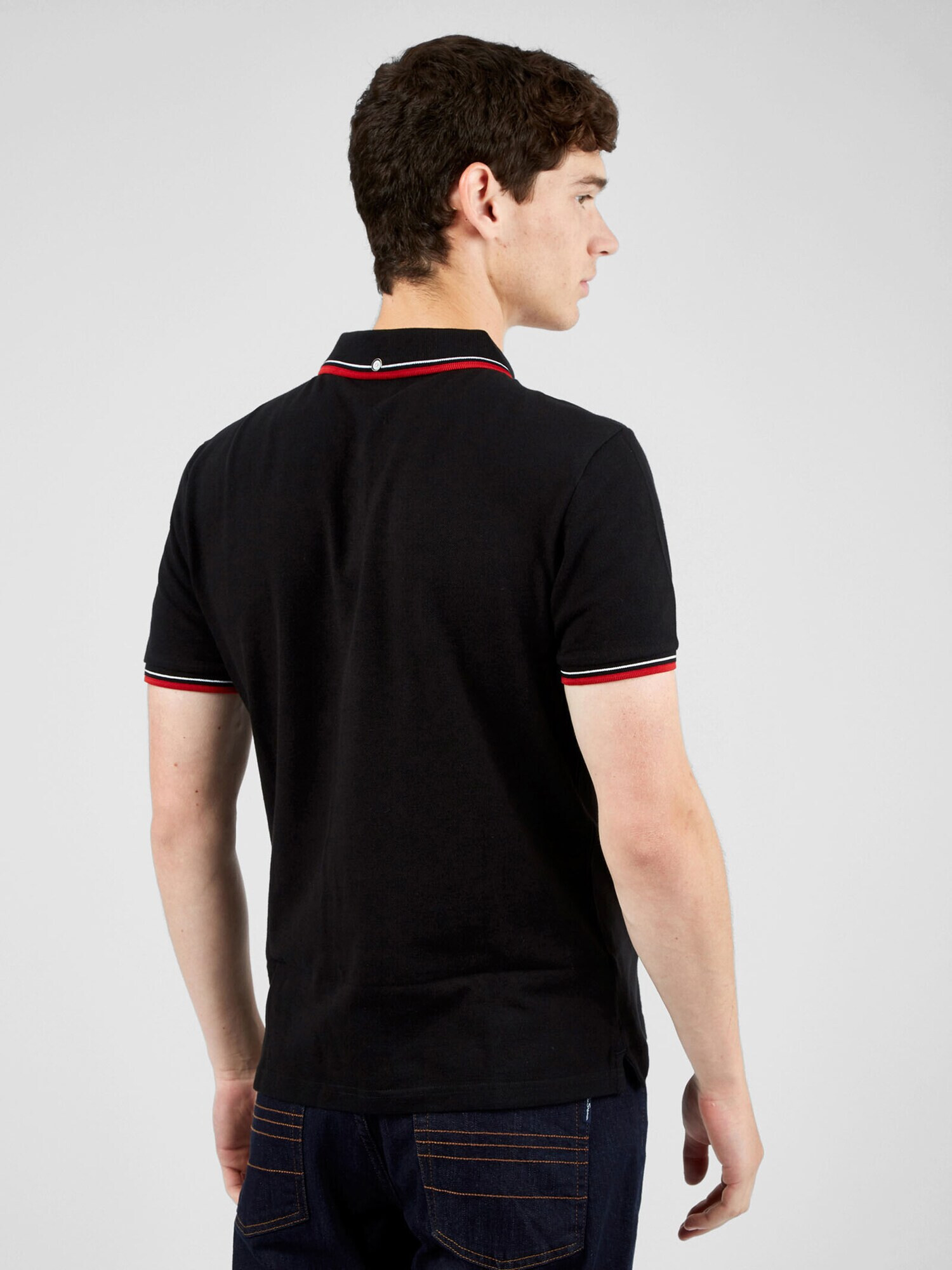 Ben Sherman Tricou roșu deschis / negru / alb - Pled.ro