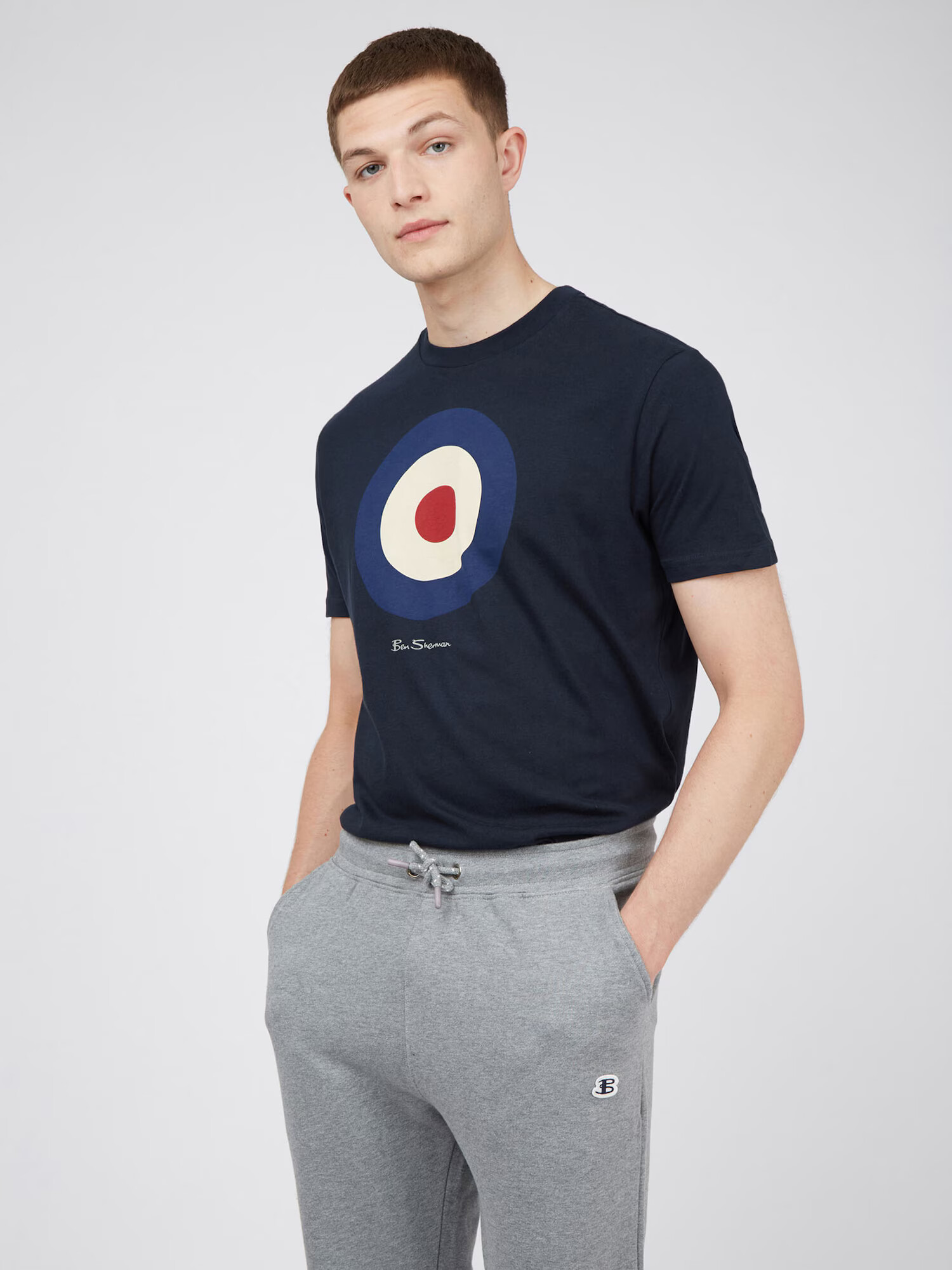 Ben Sherman Tricou 'Target' albastru / bleumarin / roșu / alb - Pled.ro