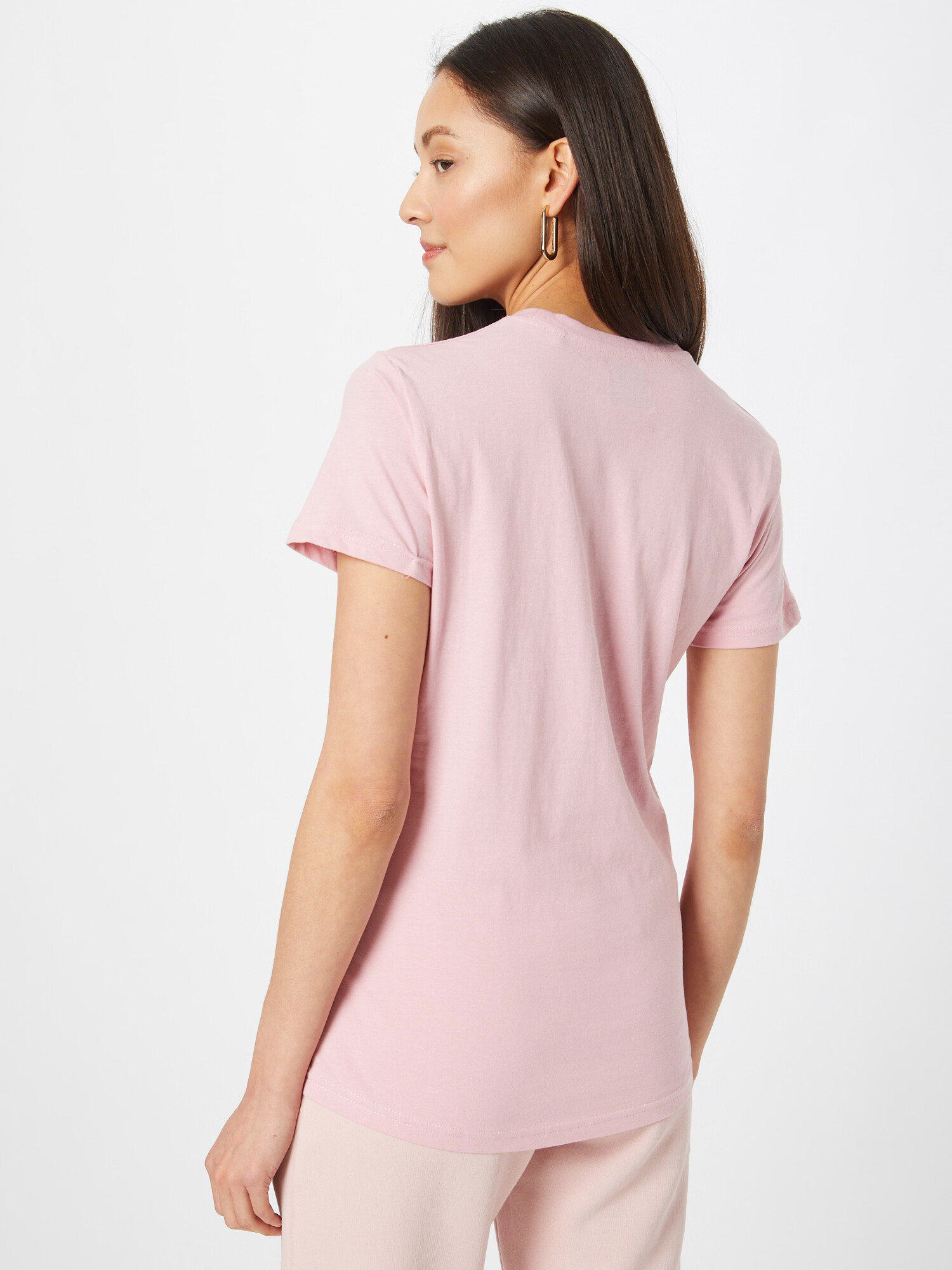 BENCH Tricou 'Abelia' roz deschis / alb - Pled.ro