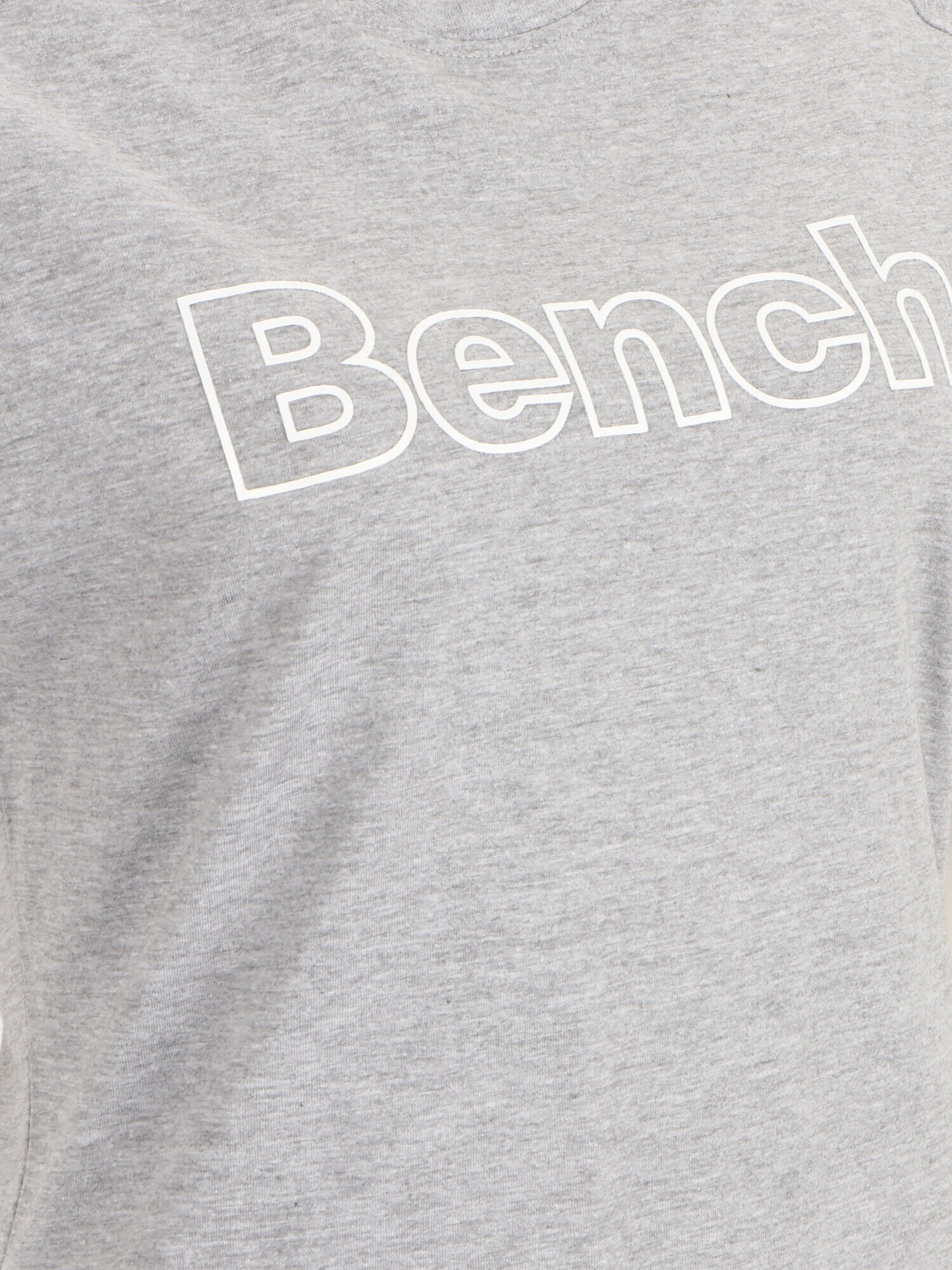 BENCH Tricou 'ALISE' gri amestecat / alb - Pled.ro