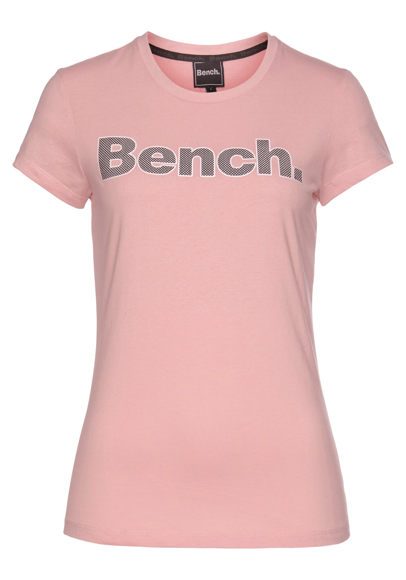 BENCH Tricou 'LEORA' roz / negru / alb - Pled.ro