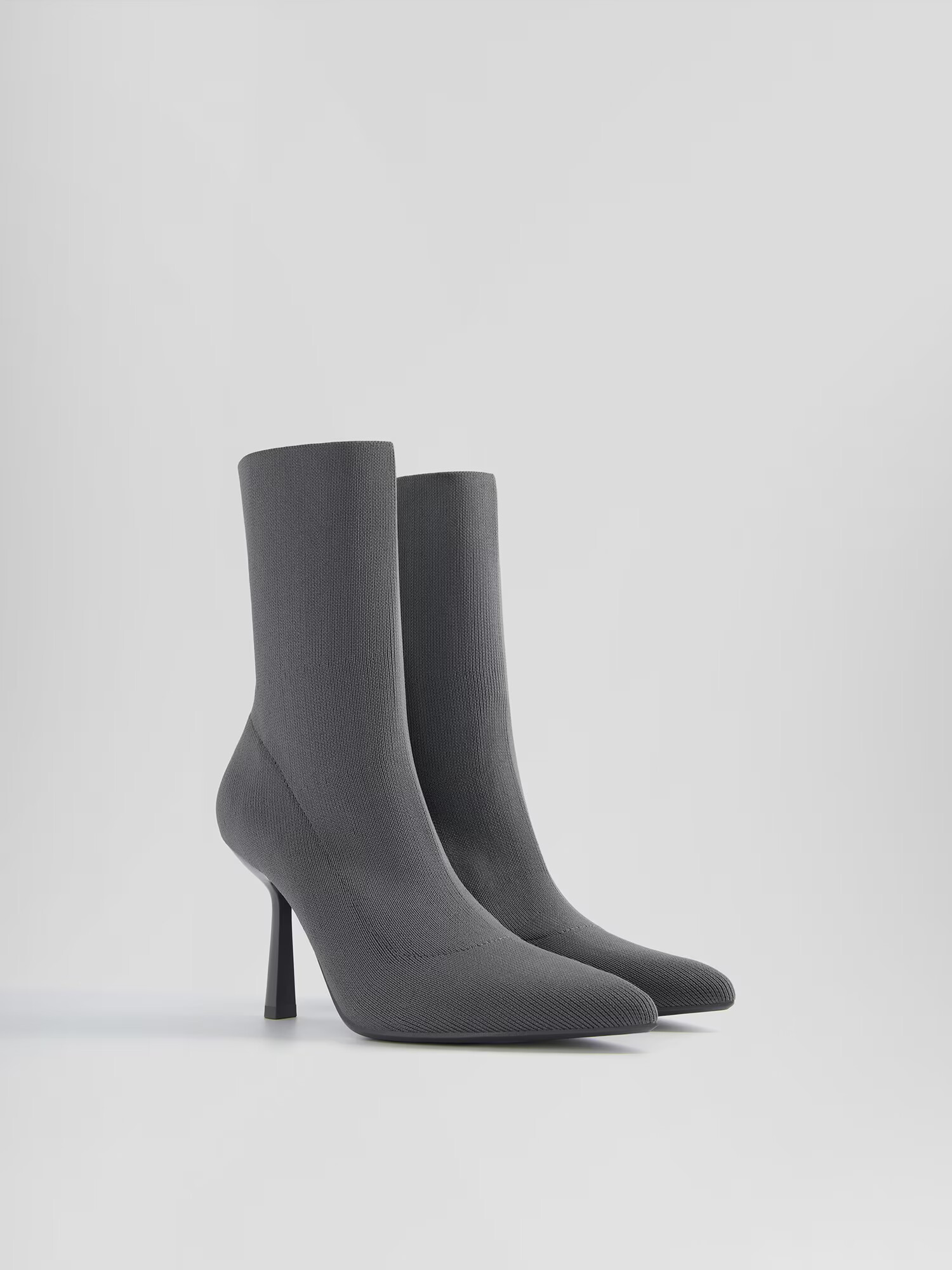 Bershka Botine gri - Pled.ro