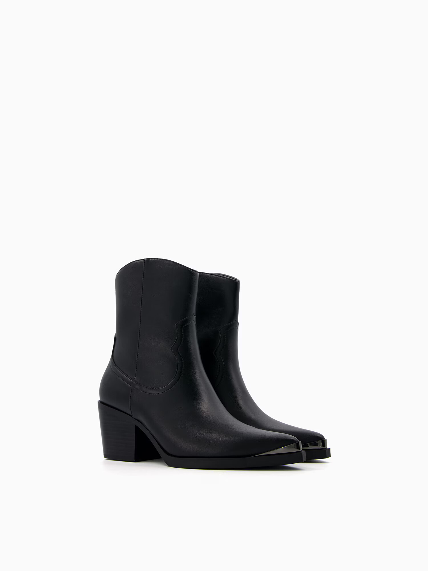 Bershka Botine negru - Pled.ro