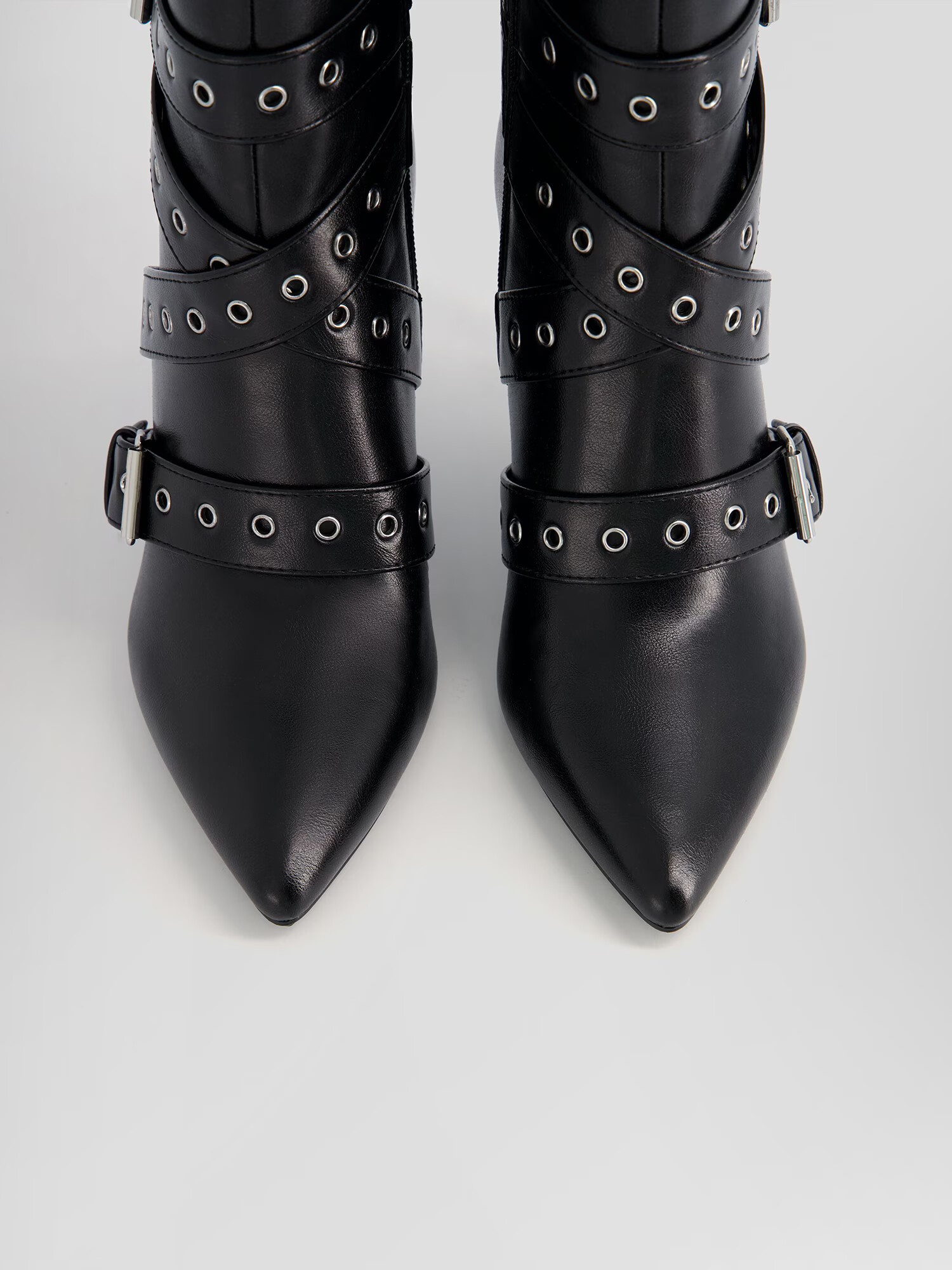 Bershka Botine negru - Pled.ro