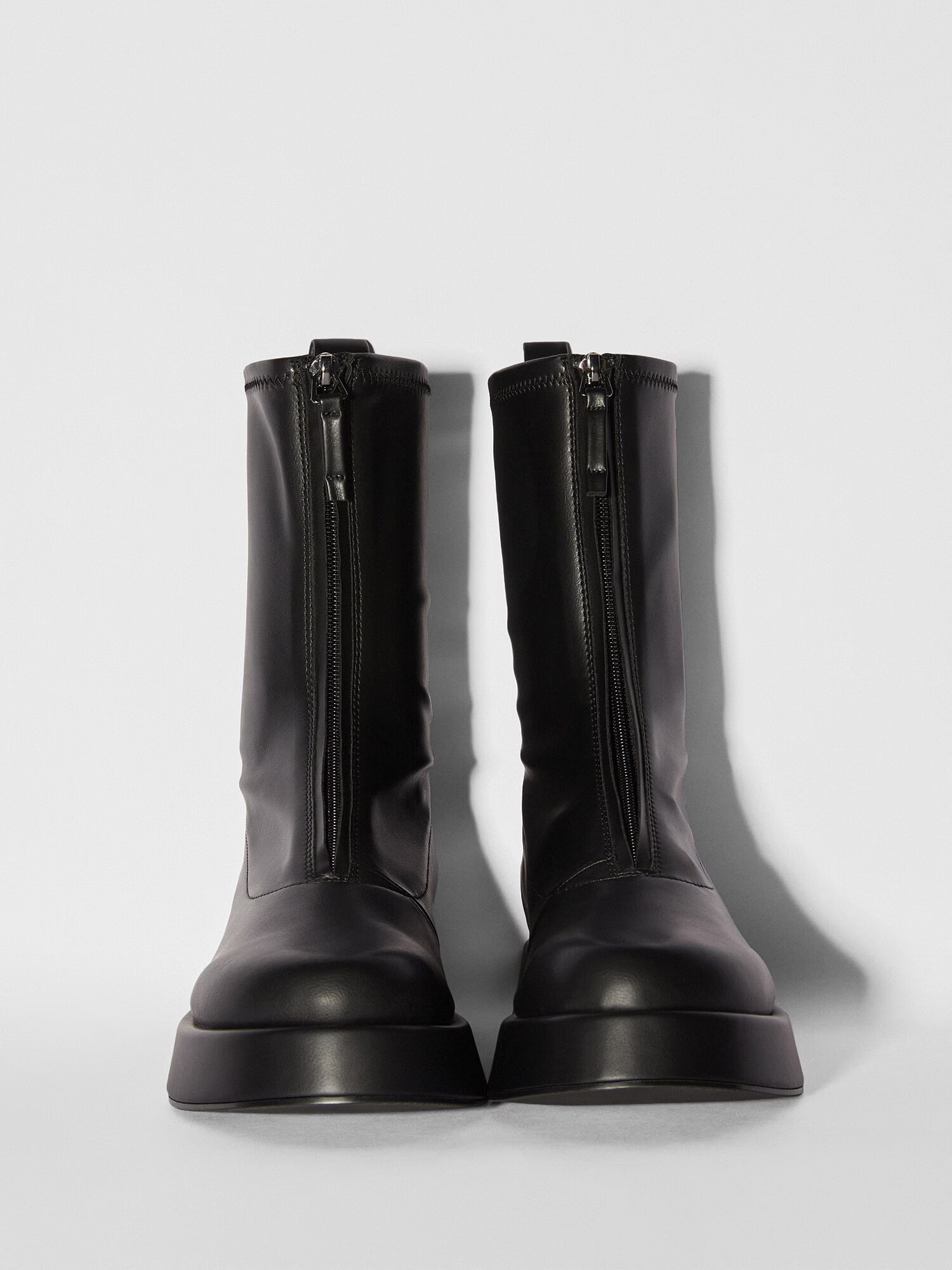 Bershka Botine negru - Pled.ro