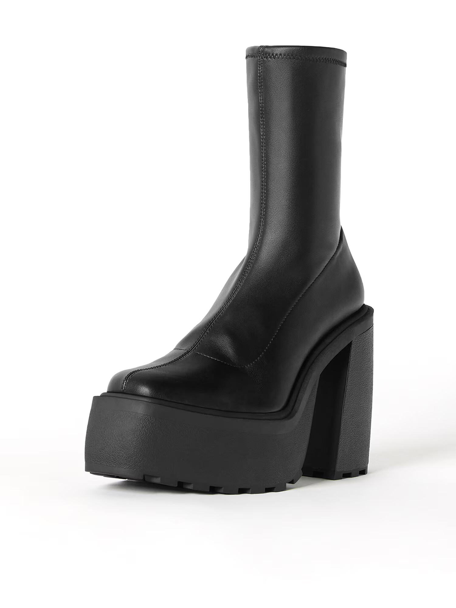 Bershka Botine negru - Pled.ro