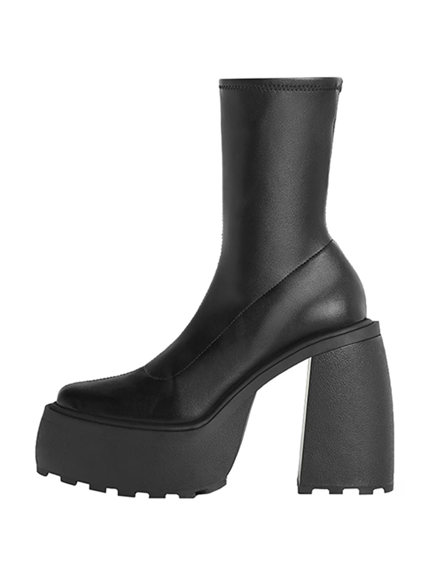 Bershka Botine negru - Pled.ro