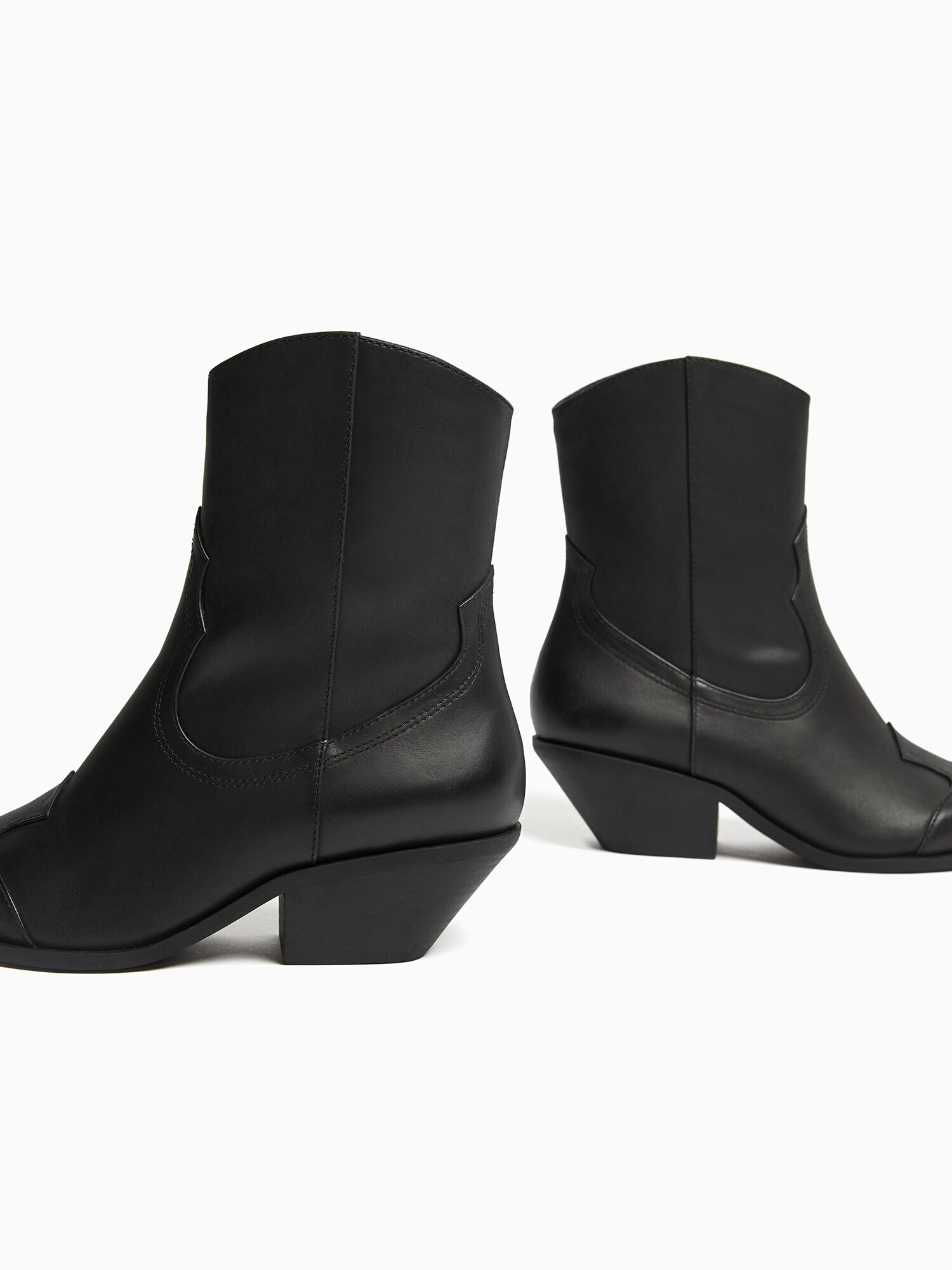 Bershka Botine negru - Pled.ro