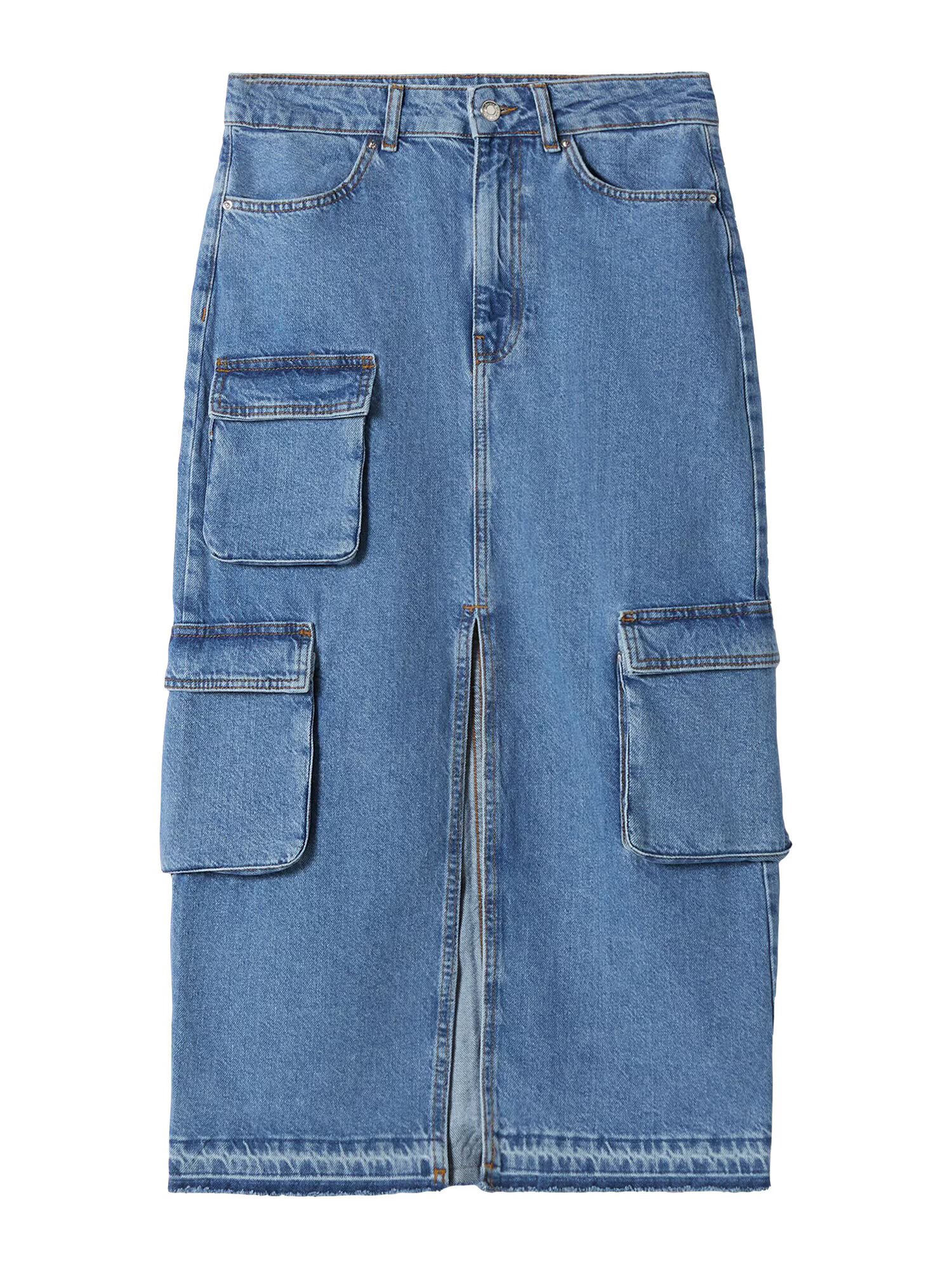 Bershka Fustă albastru denim - Pled.ro