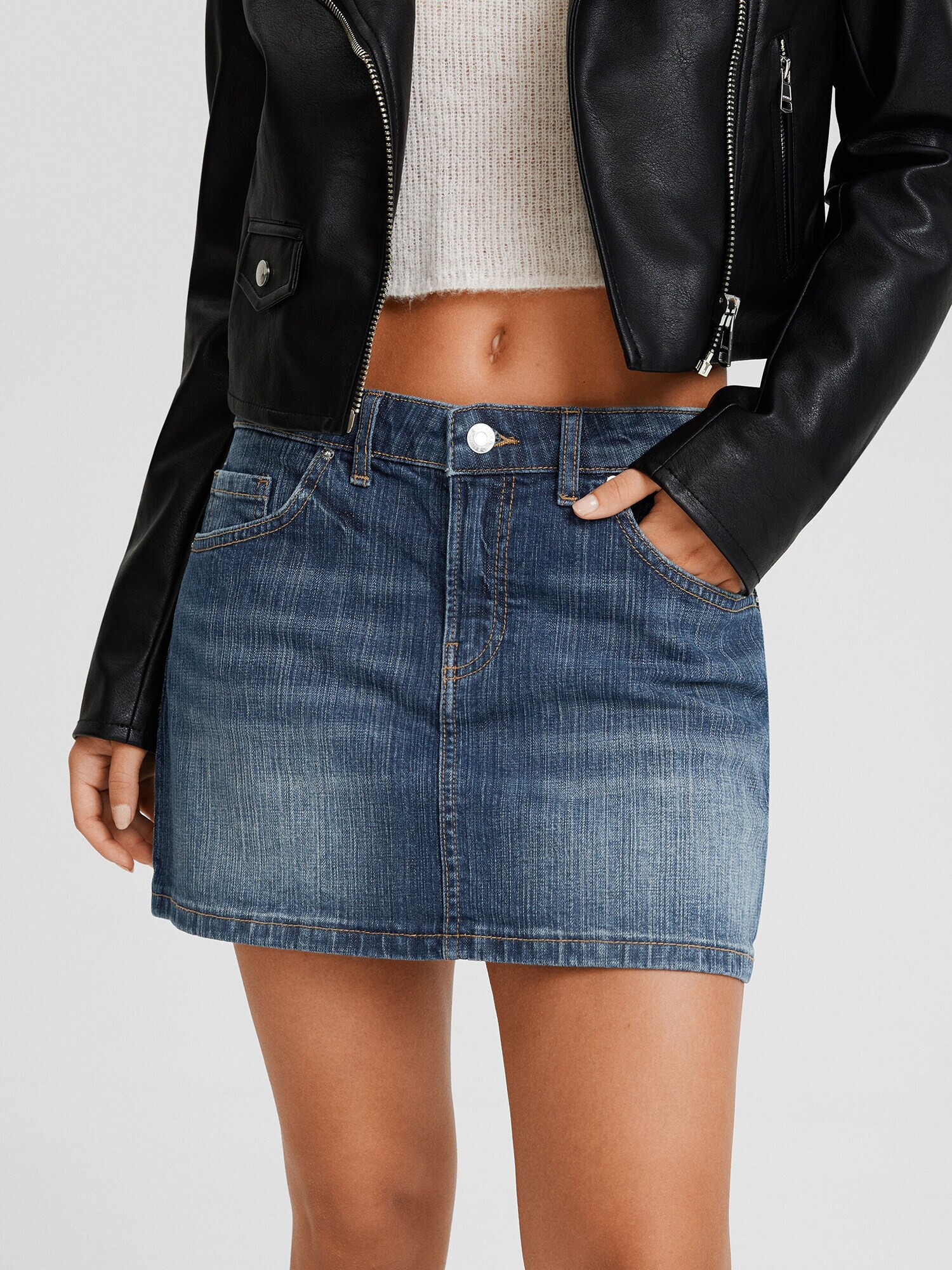 Bershka Fustă albastru denim - Pled.ro