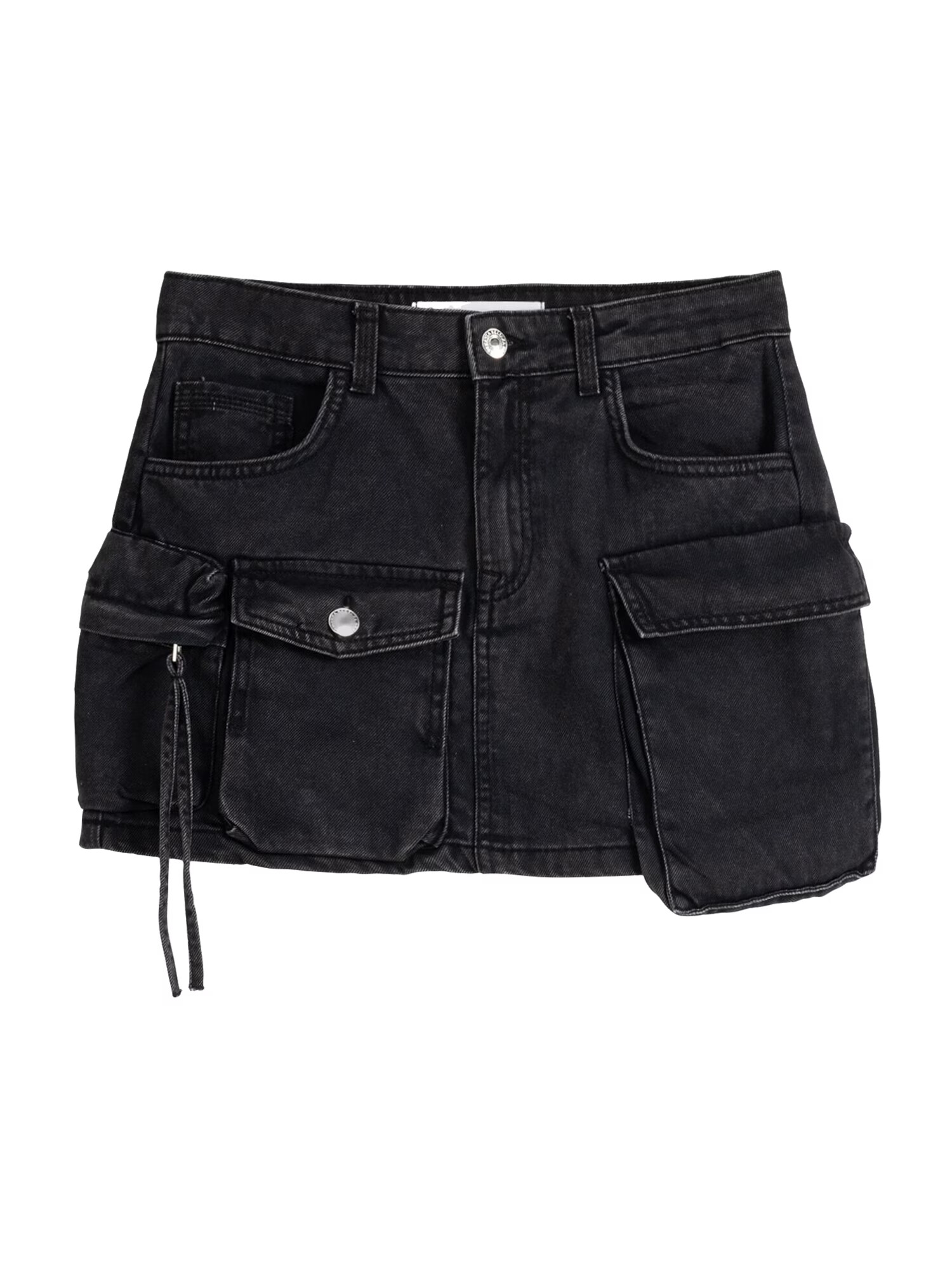 Bershka Fustă negru denim - Pled.ro