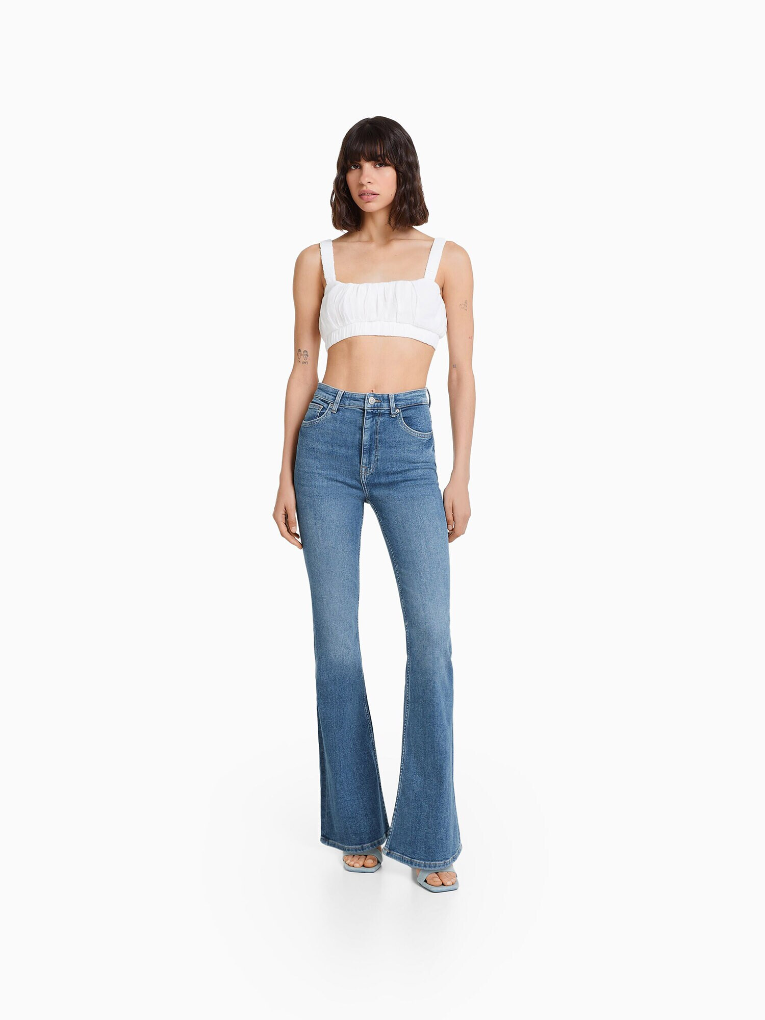 Bershka Jeans albastru - Pled.ro