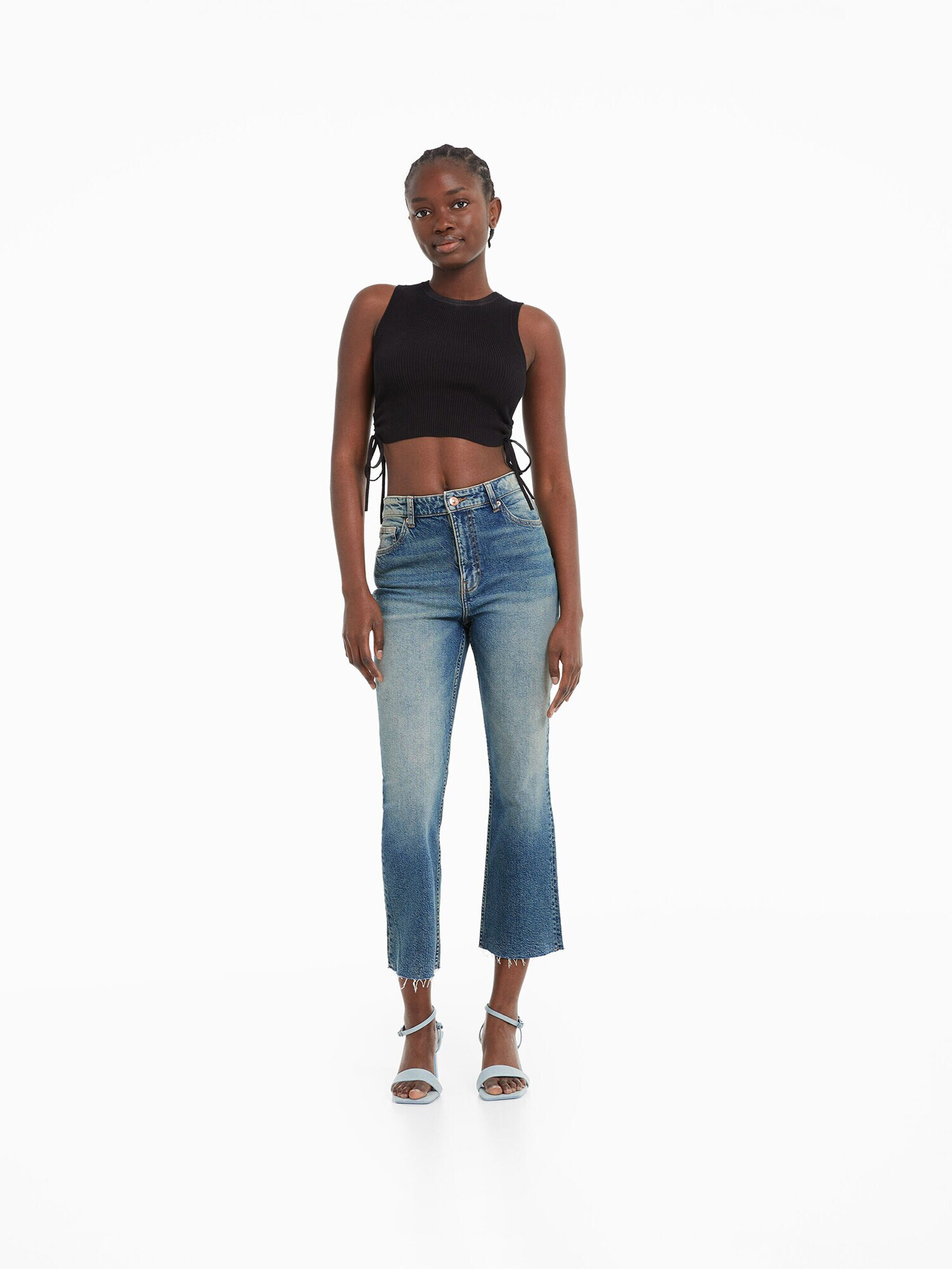 Bershka Jeans albastru - Pled.ro