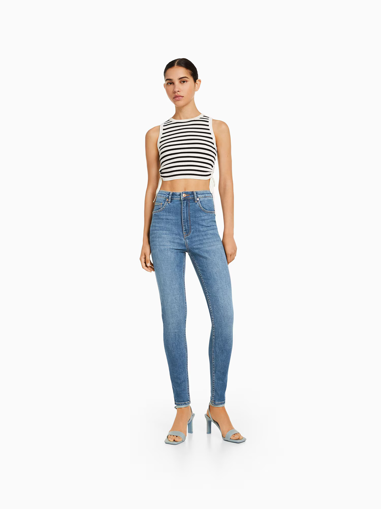 Bershka Jeans albastru - Pled.ro