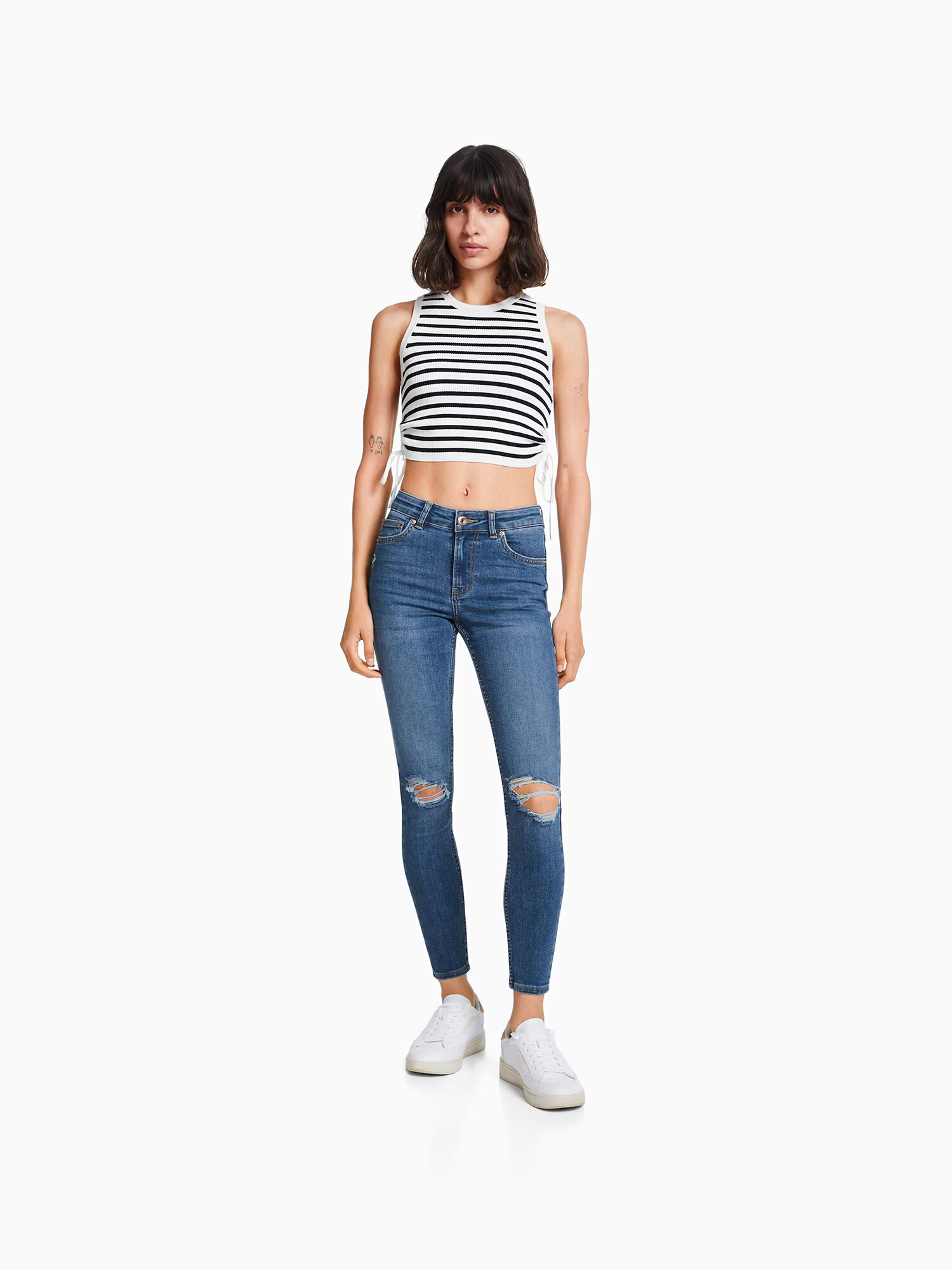 Bershka Jeans albastru - Pled.ro