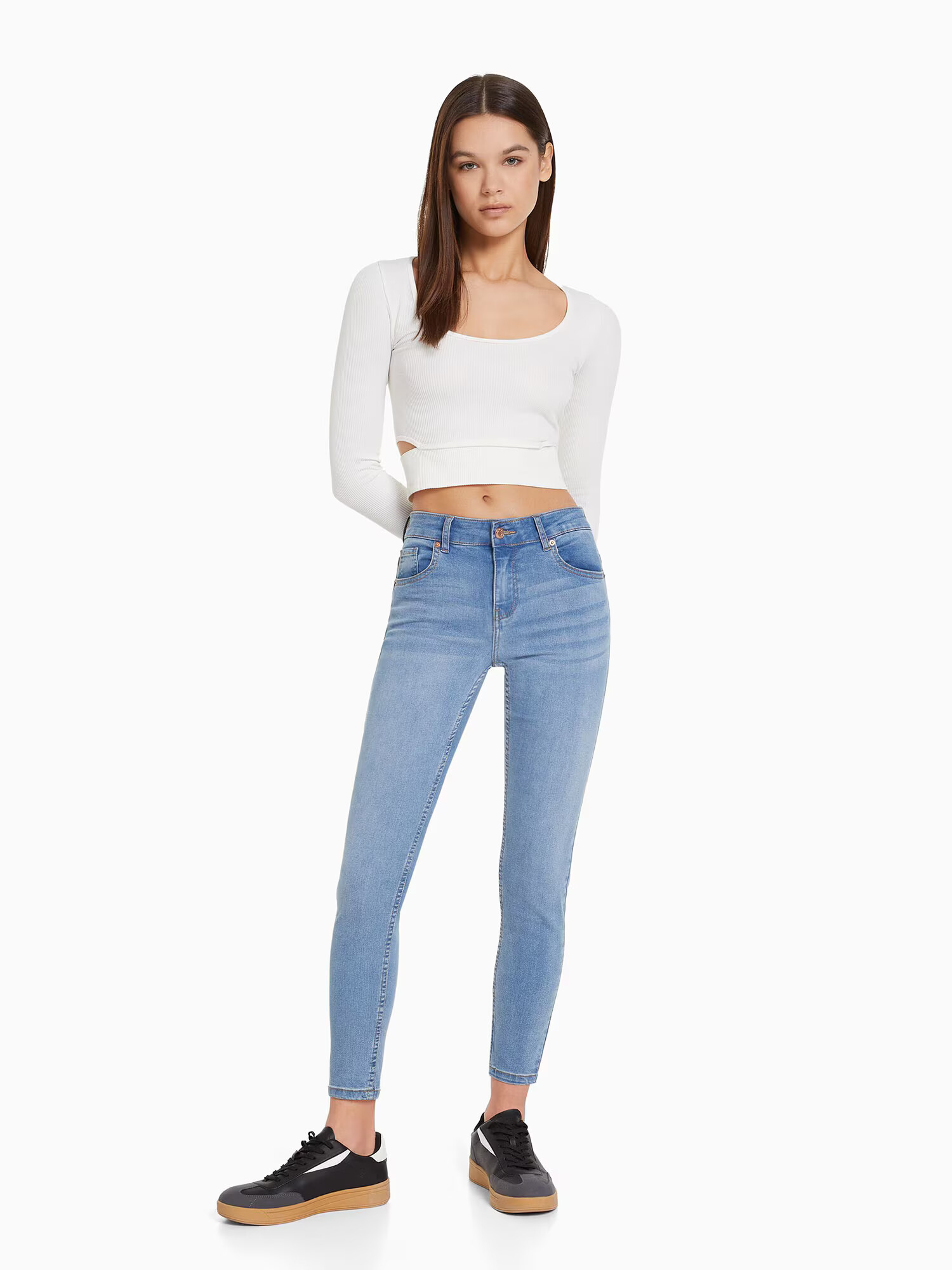 Bershka Jeans albastru - Pled.ro