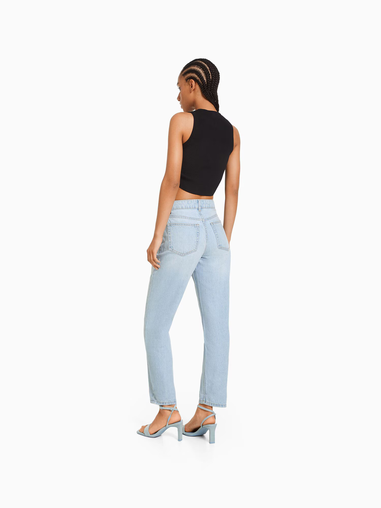 Bershka Jeans albastru denim - Pled.ro