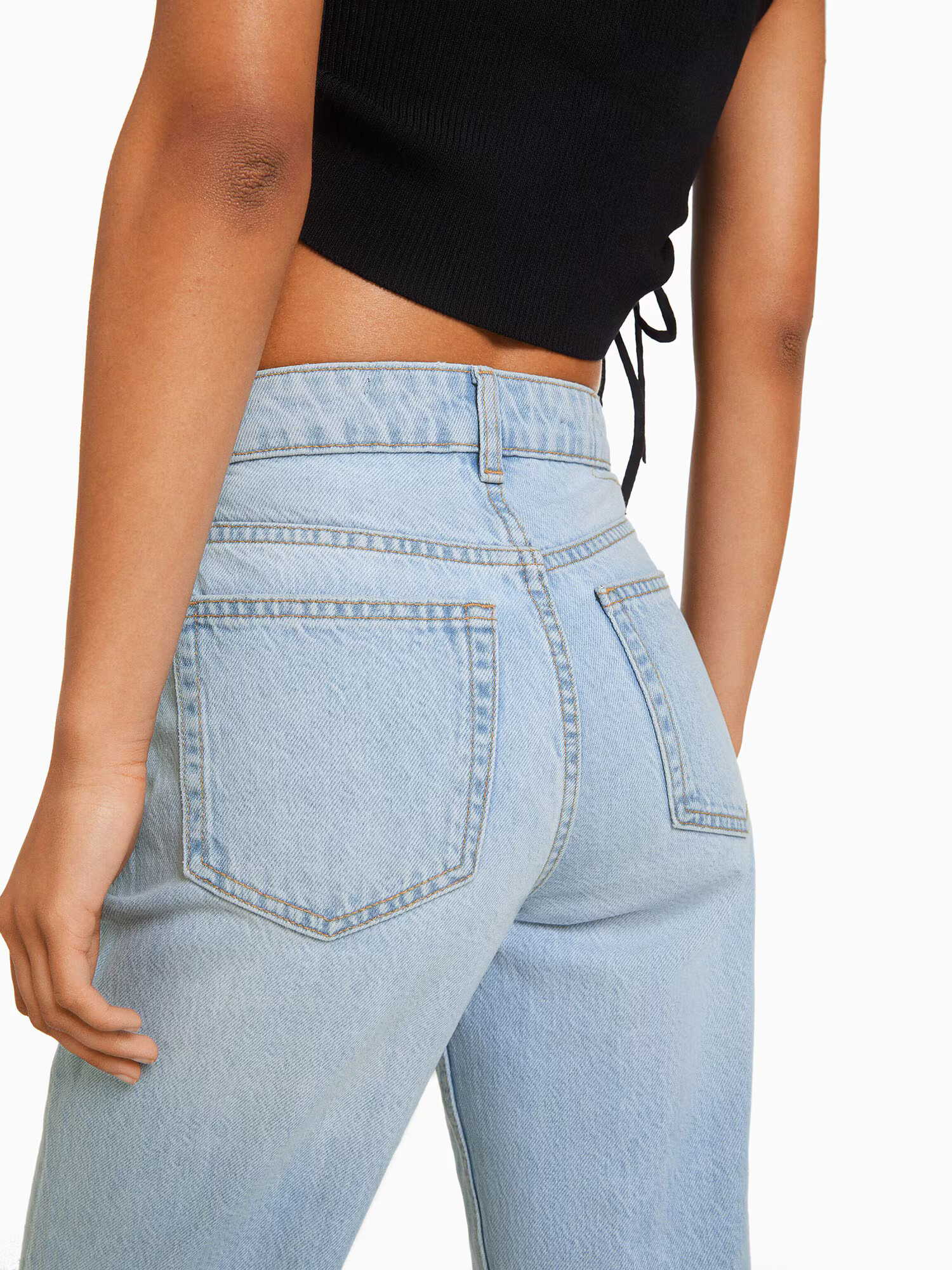 Bershka Jeans albastru denim - Pled.ro