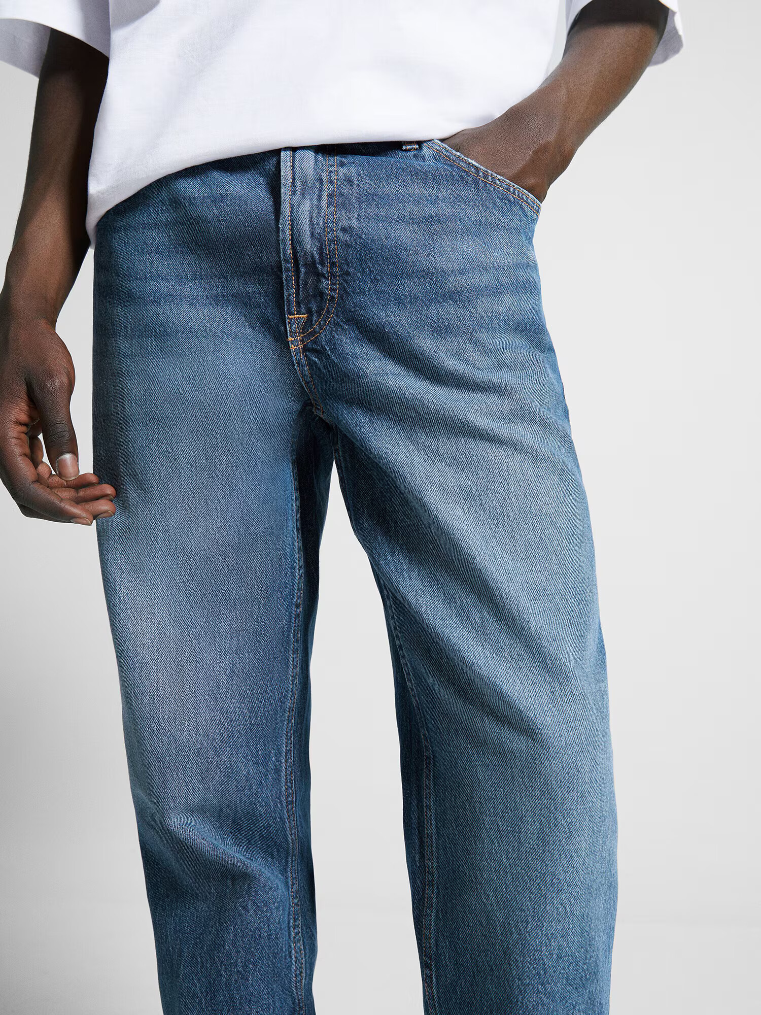 Bershka Jeans albastru denim - Pled.ro