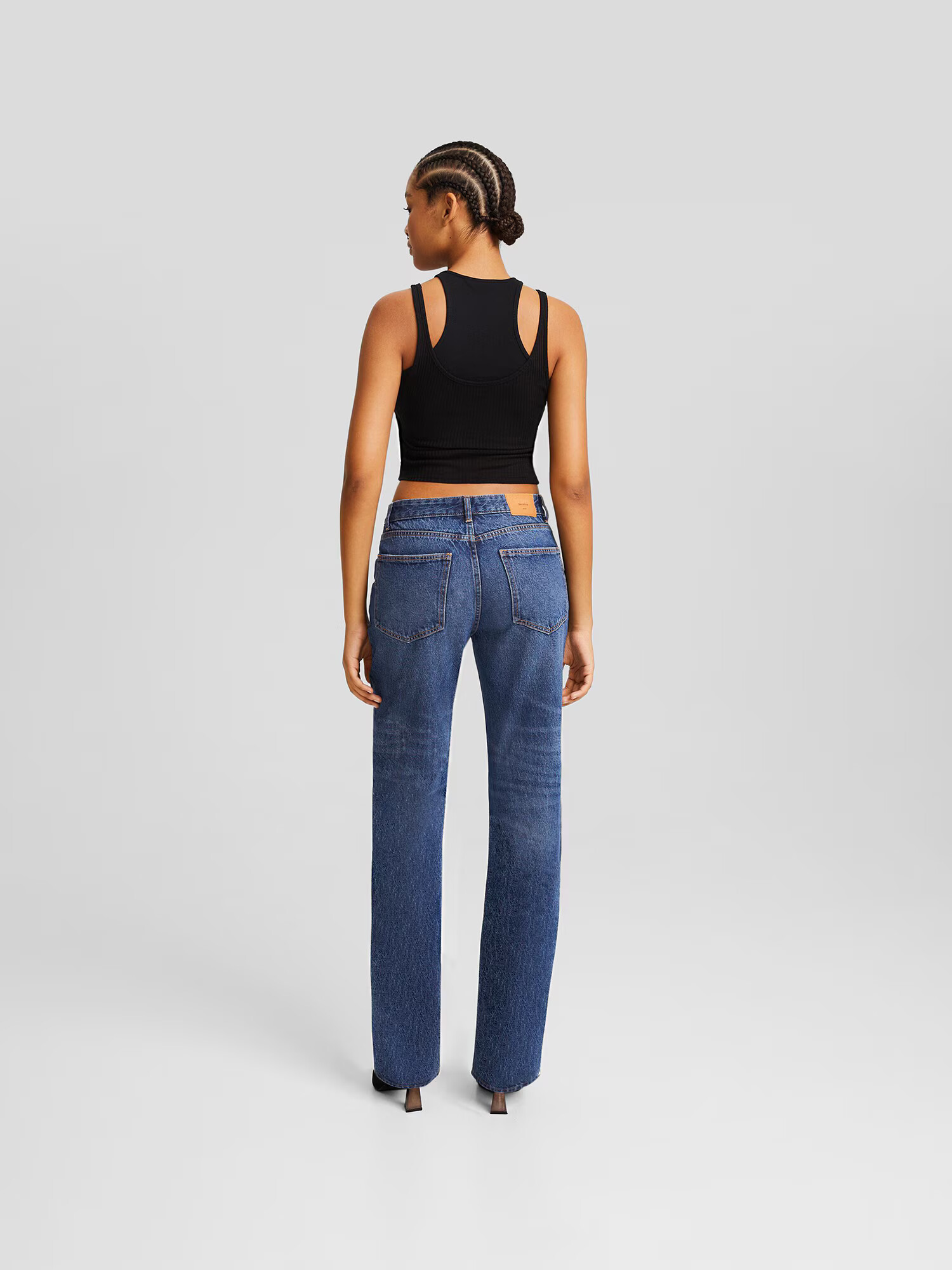 Bershka Jeans albastru denim - Pled.ro