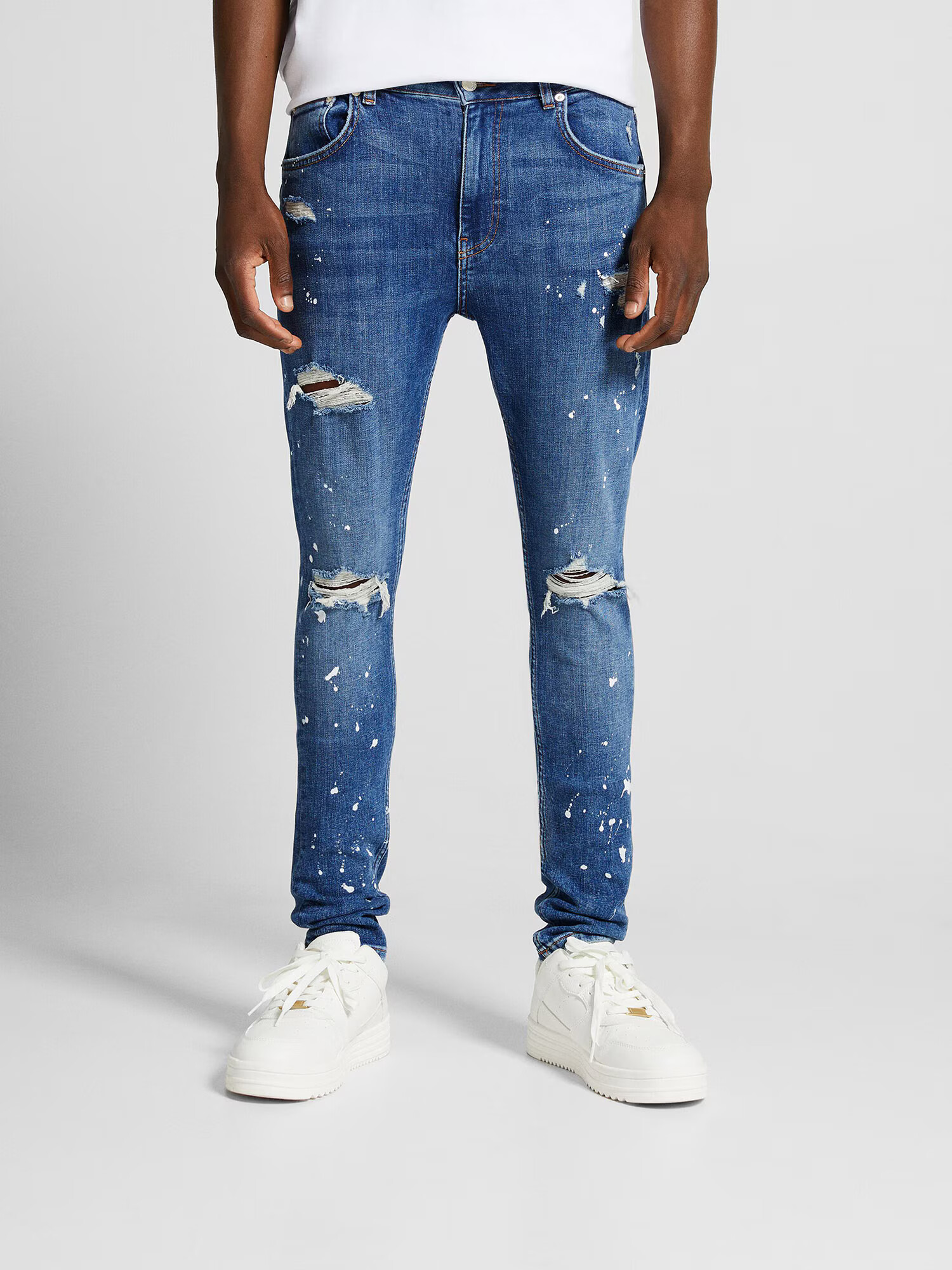 Bershka Jeans albastru denim - Pled.ro