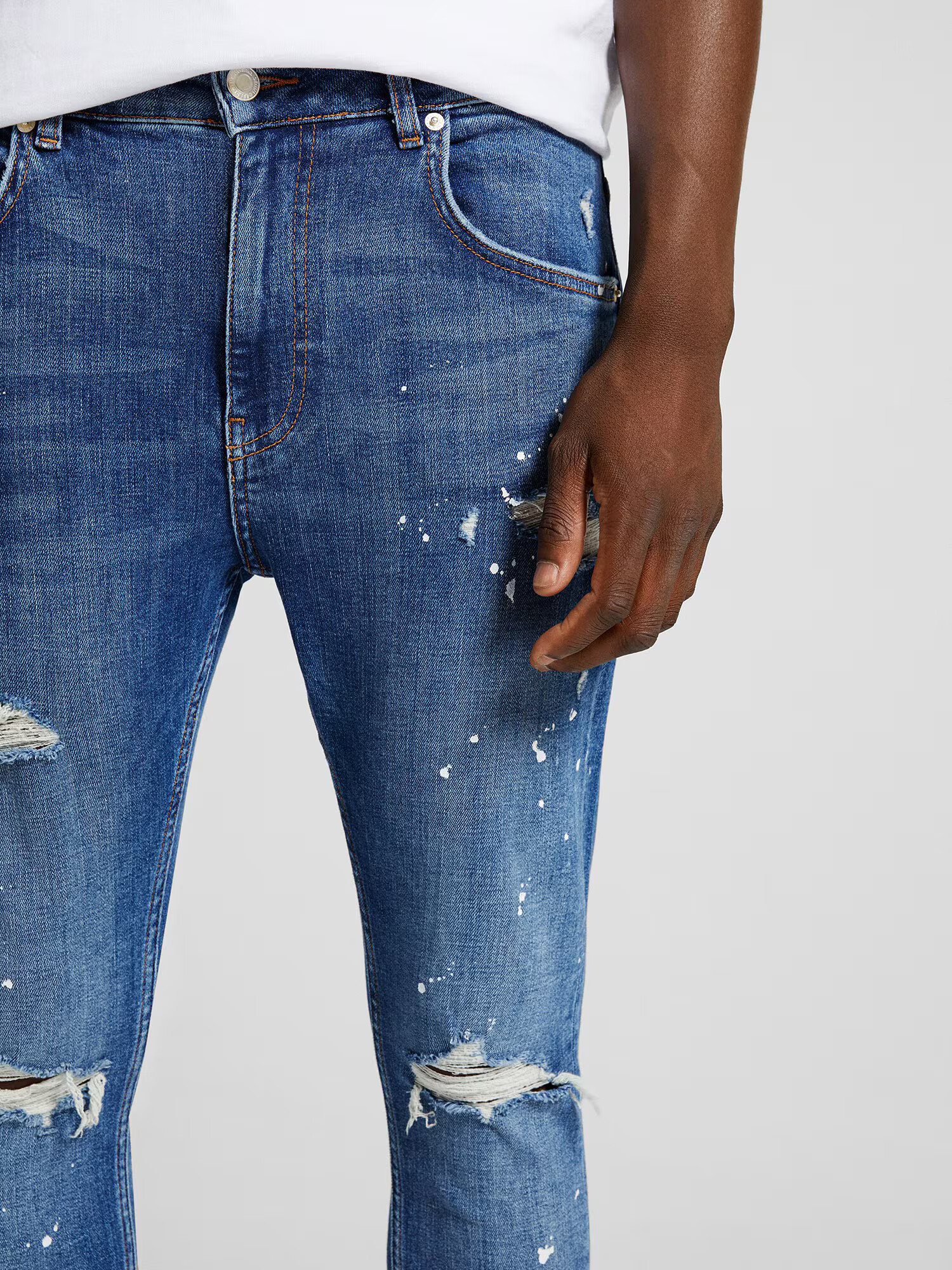 Bershka Jeans albastru denim - Pled.ro