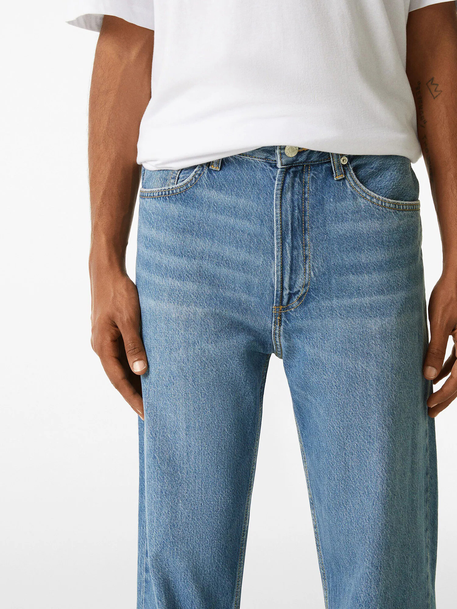 Bershka Jeans albastru denim - Pled.ro