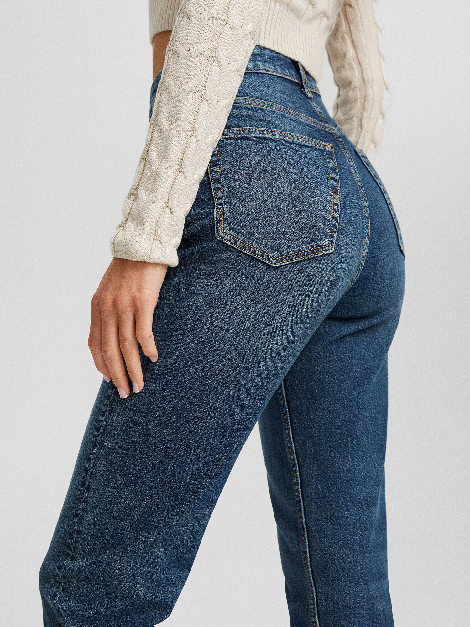 Bershka Jeans albastru denim - Pled.ro