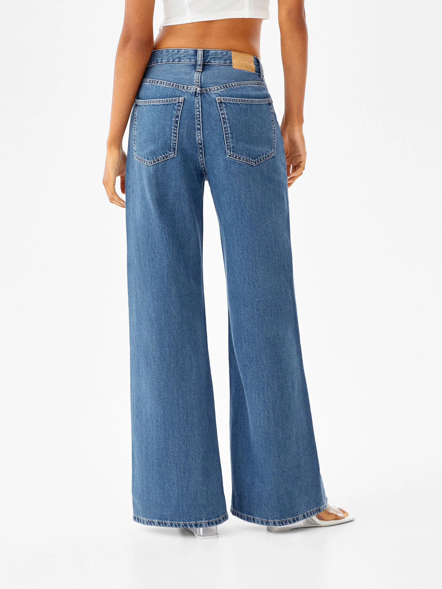 Bershka Jeans albastru denim - Pled.ro