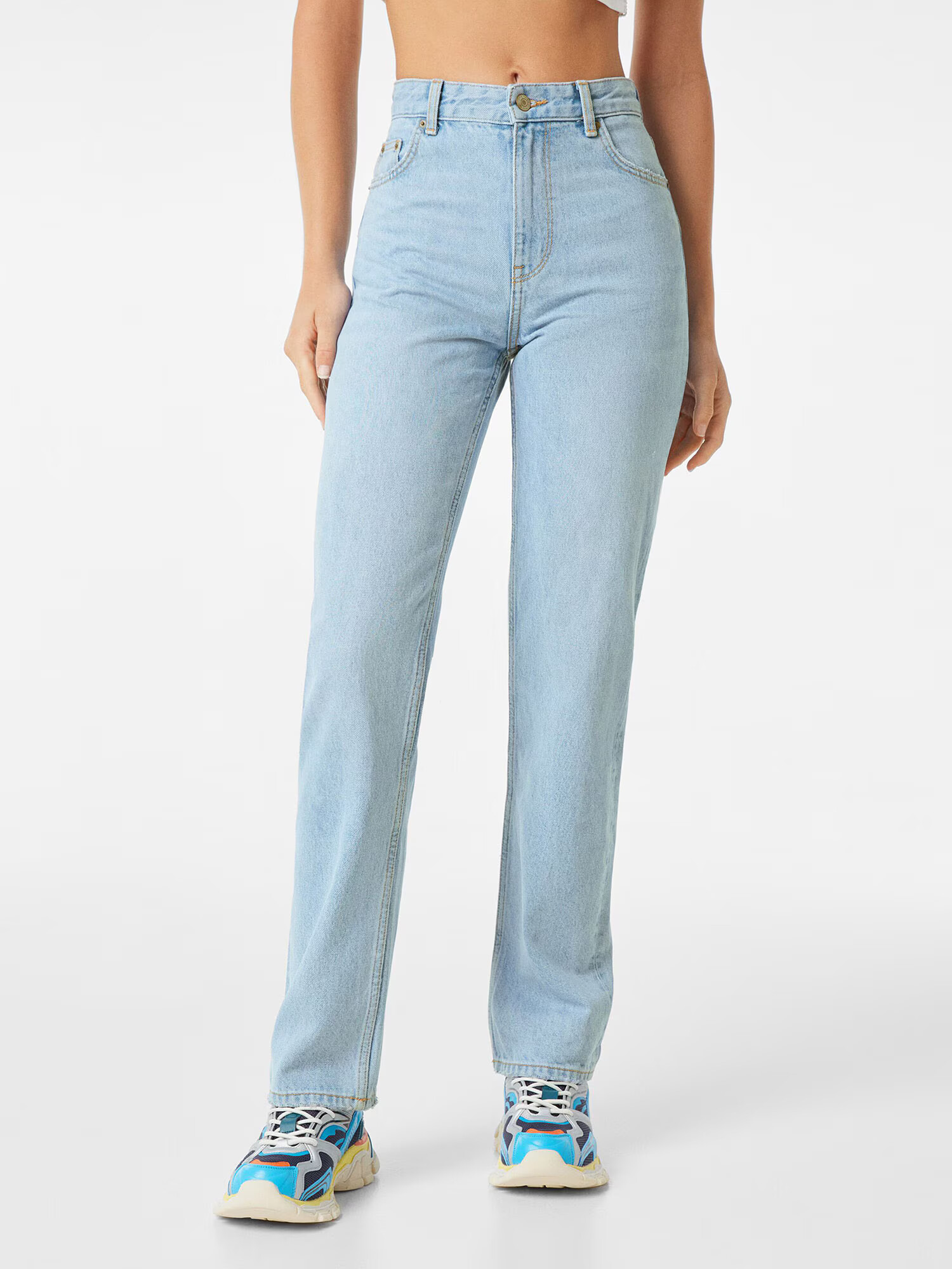 Bershka Jeans albastru denim - Pled.ro