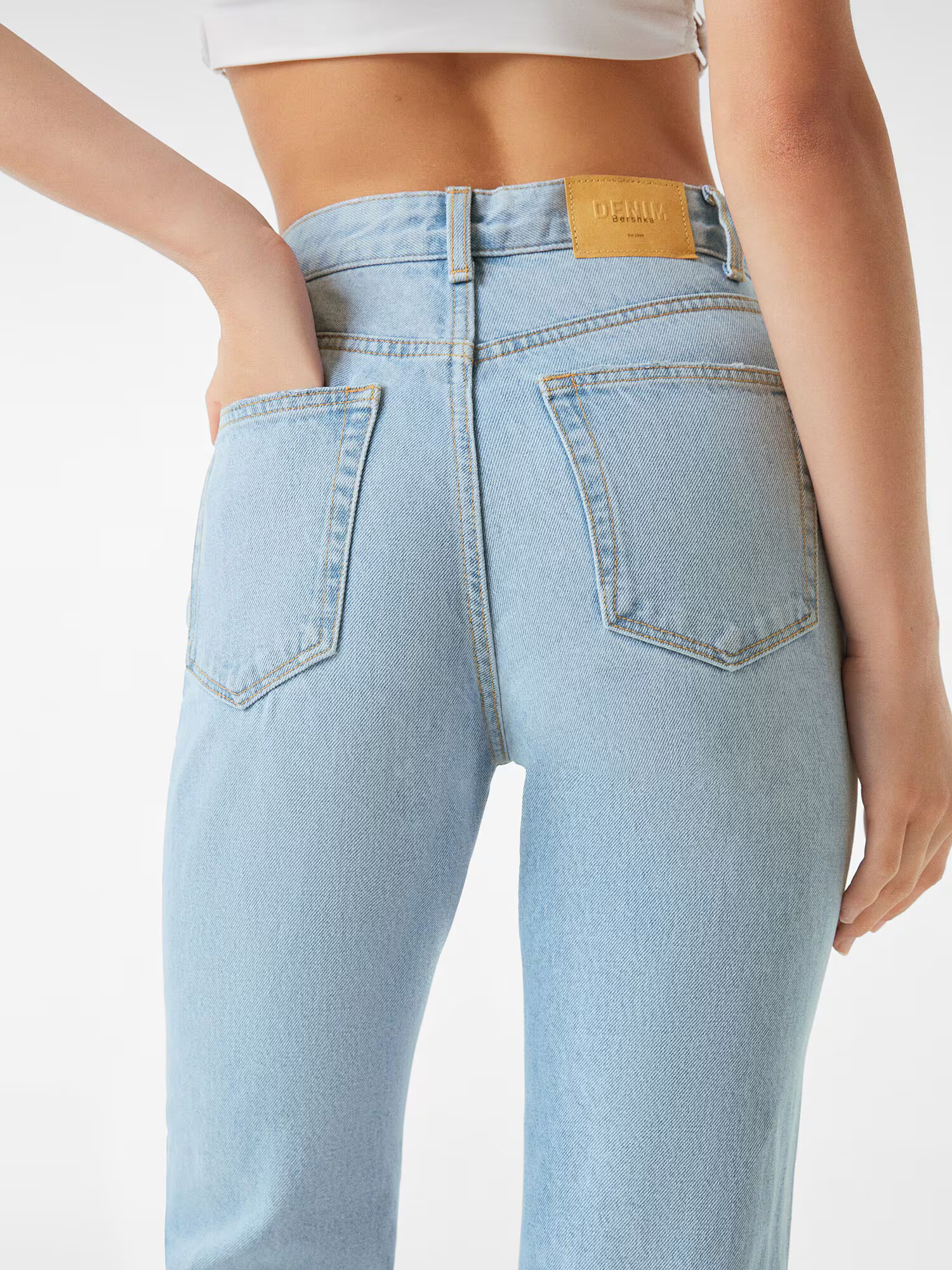 Bershka Jeans albastru denim - Pled.ro