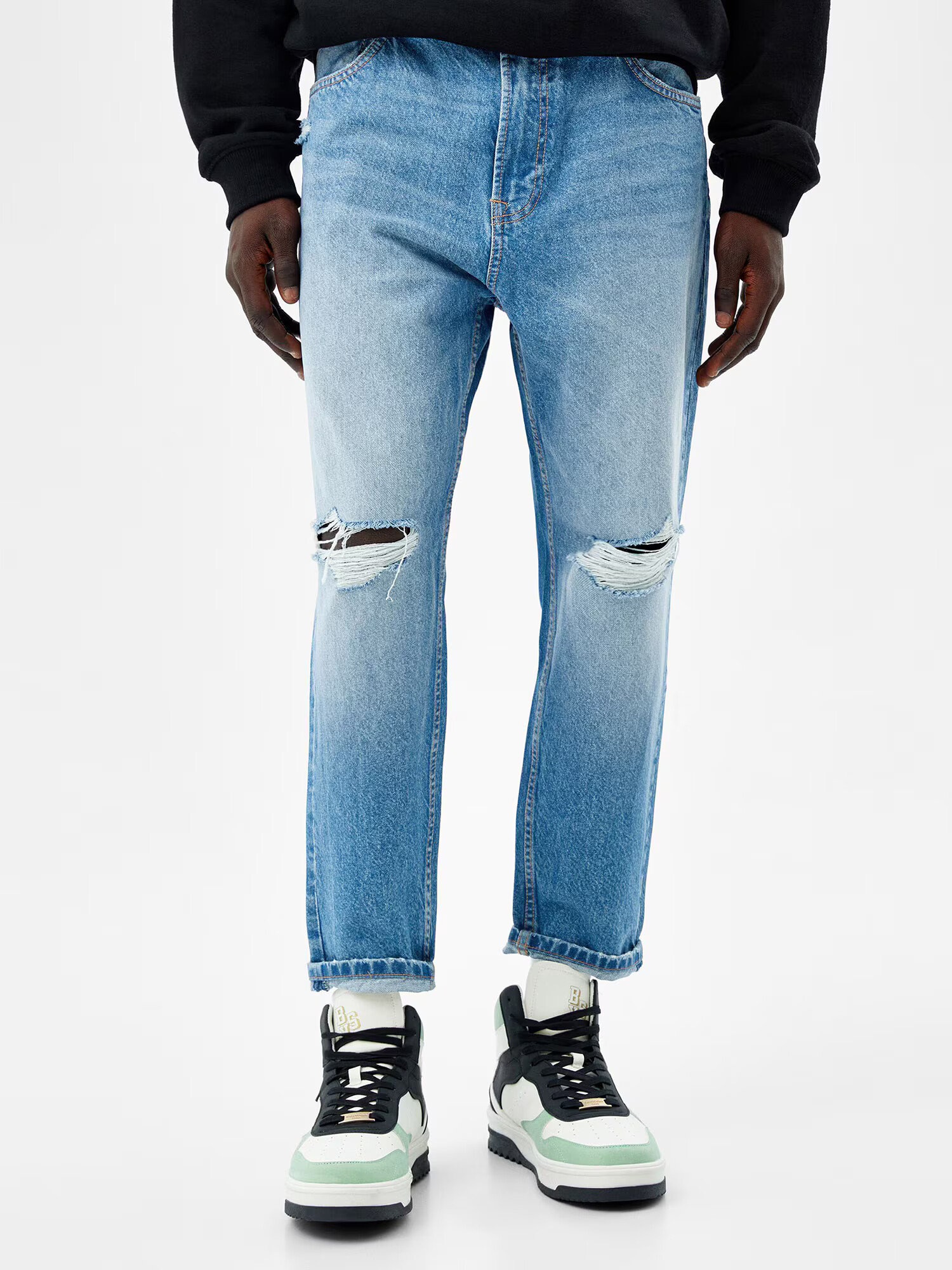 Bershka Jeans albastru denim - Pled.ro